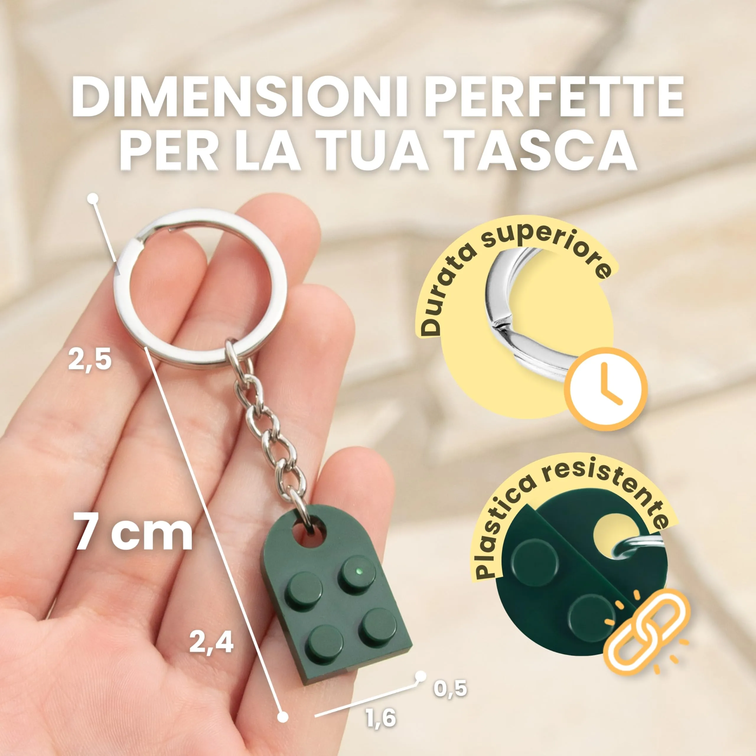 NumeroPhi Portachiavi Coppia Cuore per Lui e Lei - immagine 2