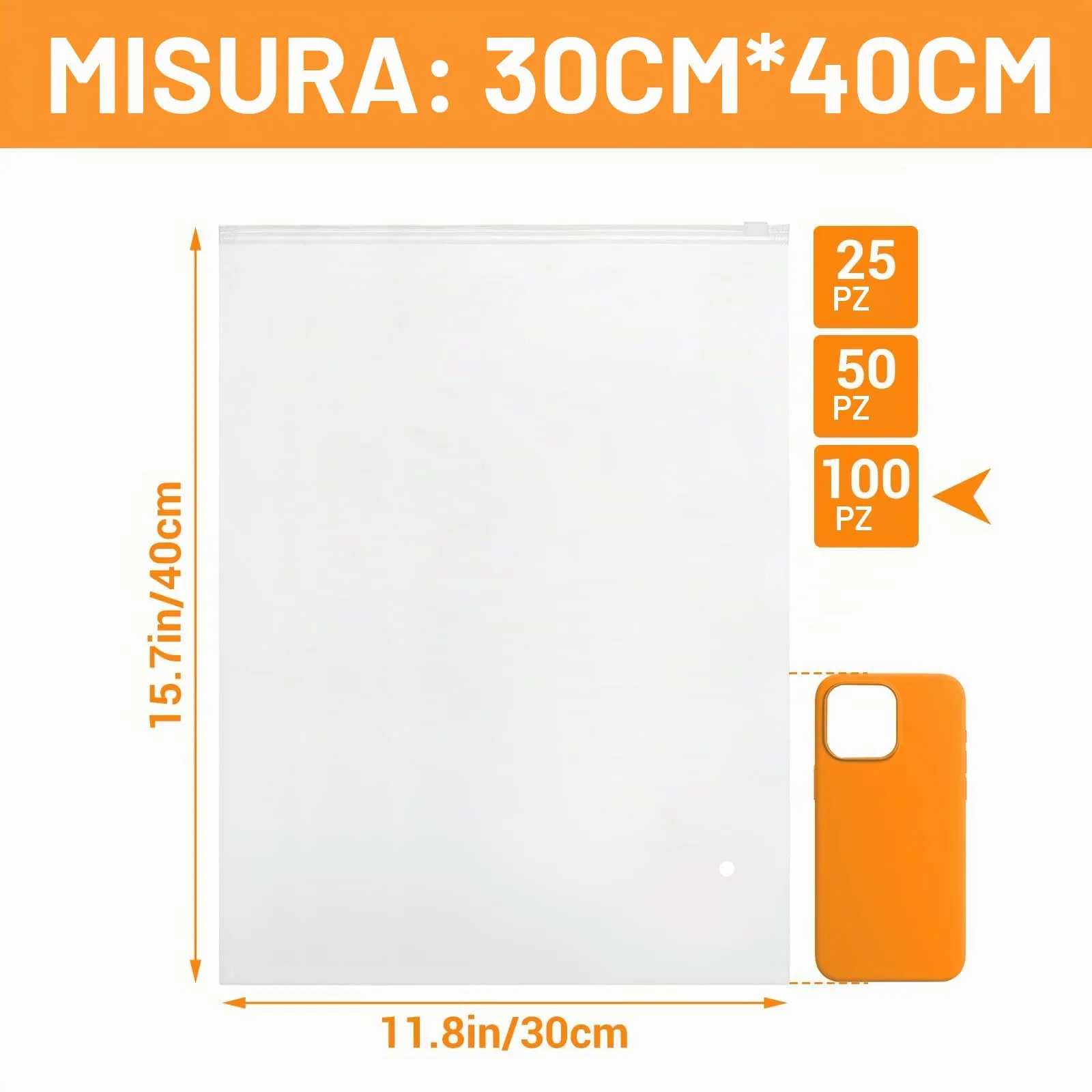 Svaldo Sacchetti Viaggio Organizer, 100 Pezzi 30 x 40cm, Buste Plastica Richiudibili con Fori di Sfiato - immagine 3