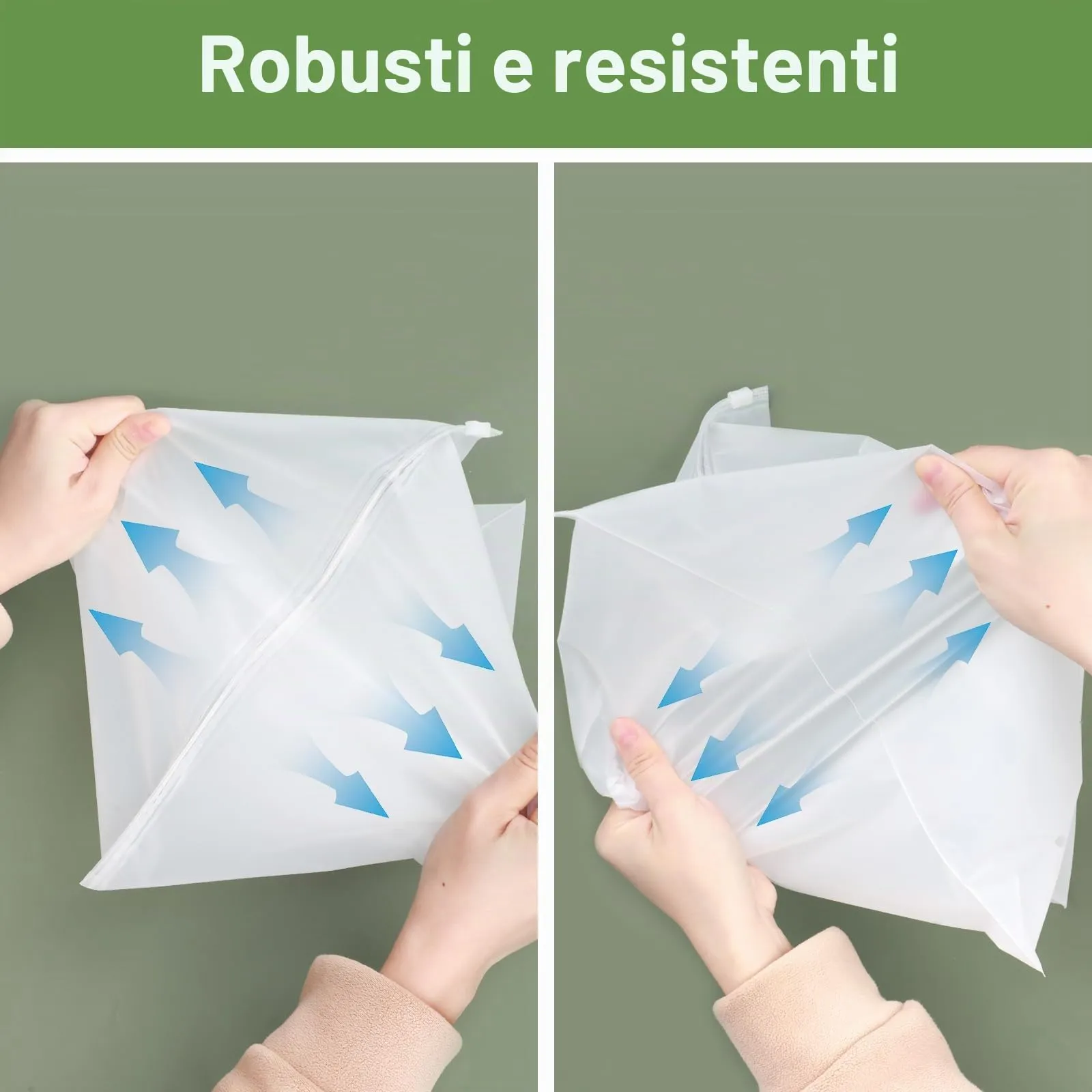 Svaldo Sacchetti per Vestiti da Viaggio con Zip, 100 Pezzi, Trasparenti (25 x 30cm) - immagine 5