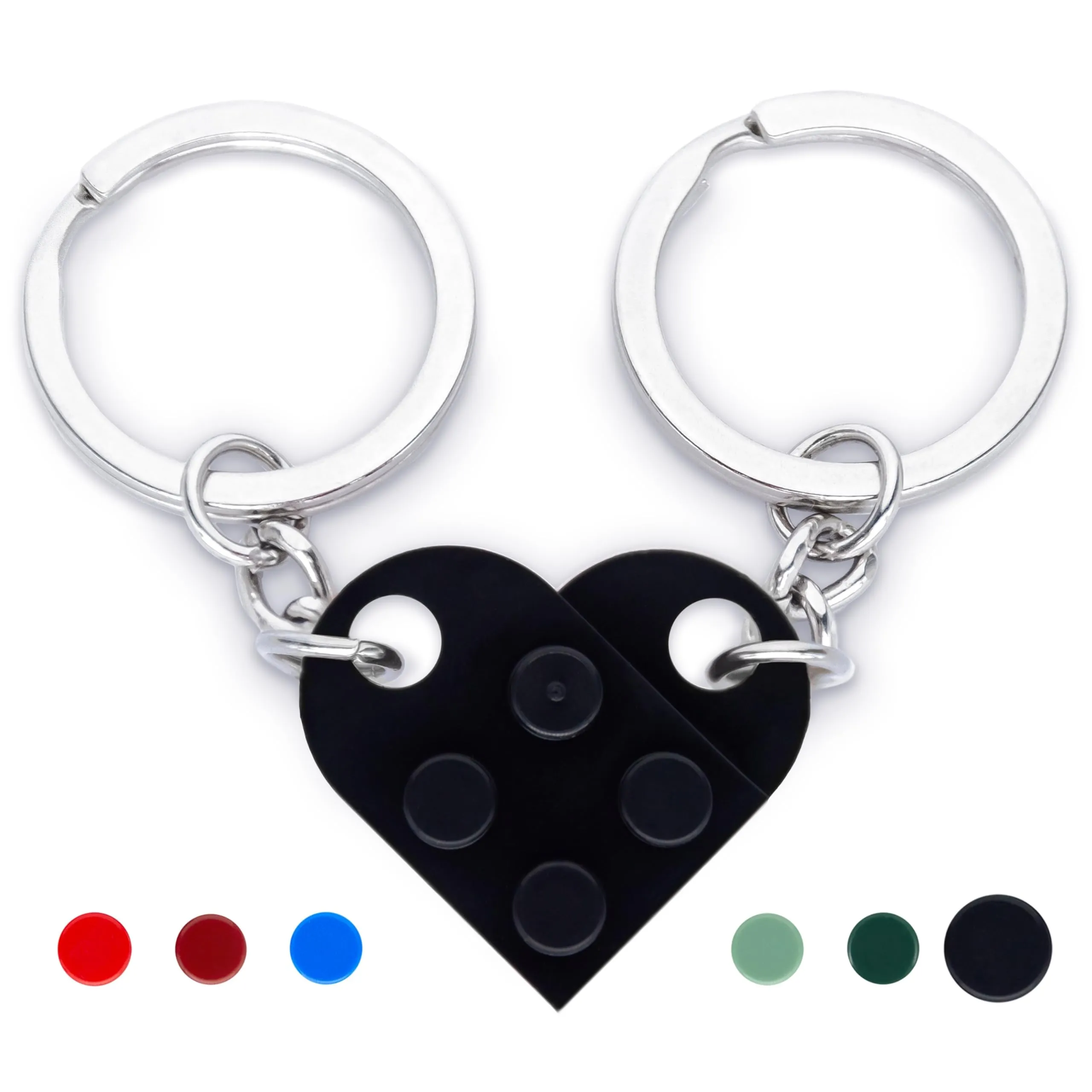 NumeroPhi Portachiavi Coppia Cuore per Lui e Lei - immagine 1