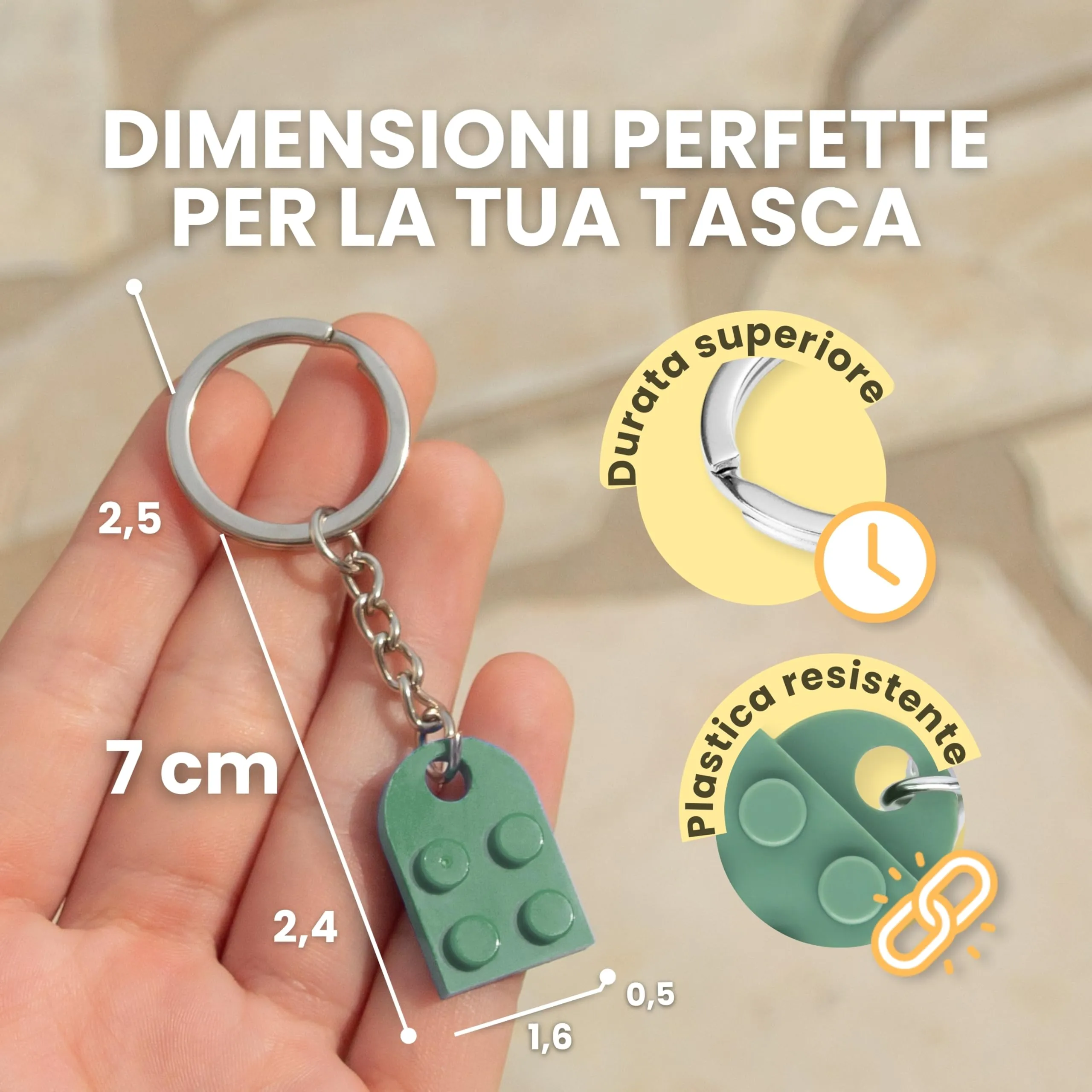 NumeroPhi Portachiavi Coppia Cuore per Lui e Lei - immagine 2