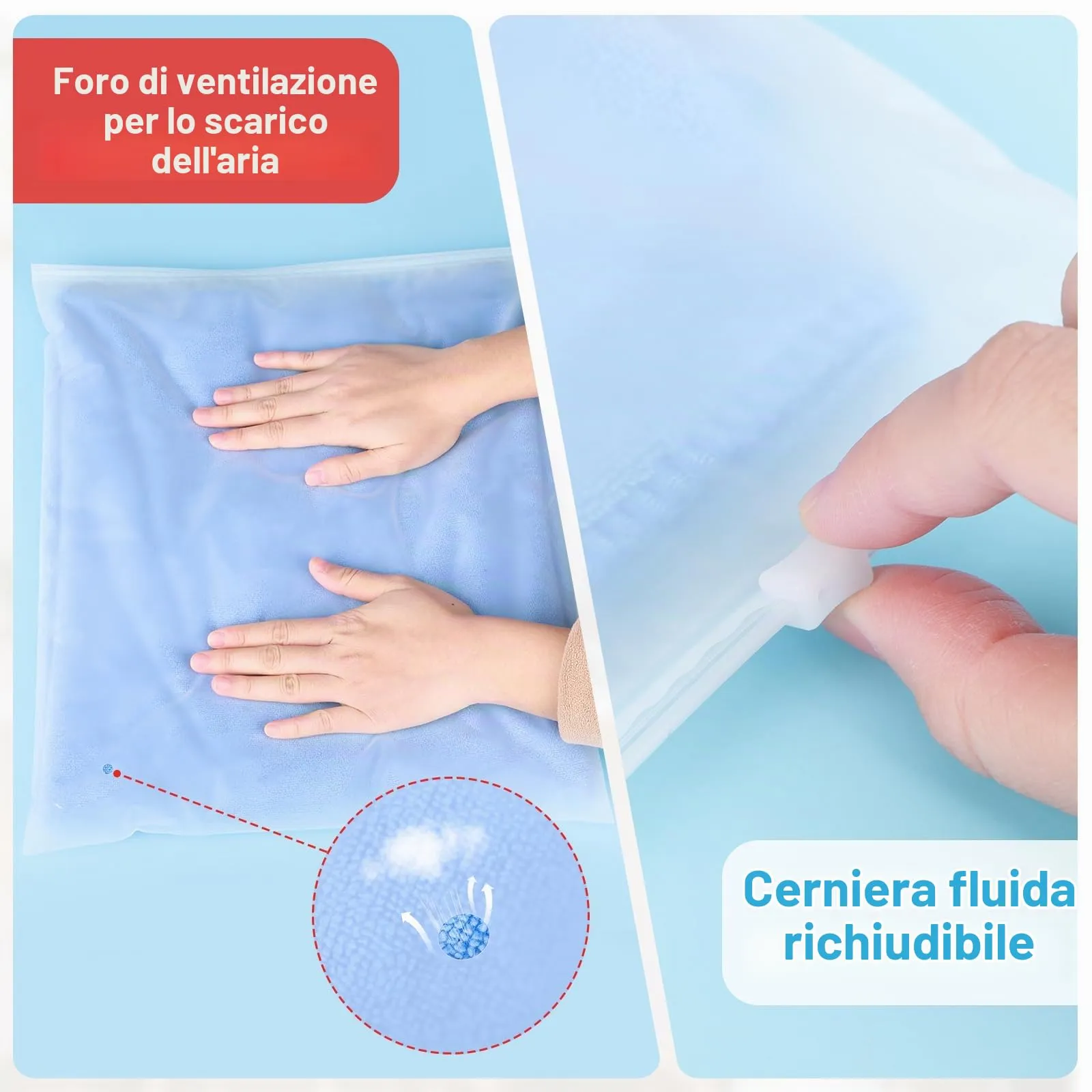 Svaldo Sacchetti da Viaggio Smerigliati per Indumenti, 30 x 35cm, 25 Pezzi - immagine 4