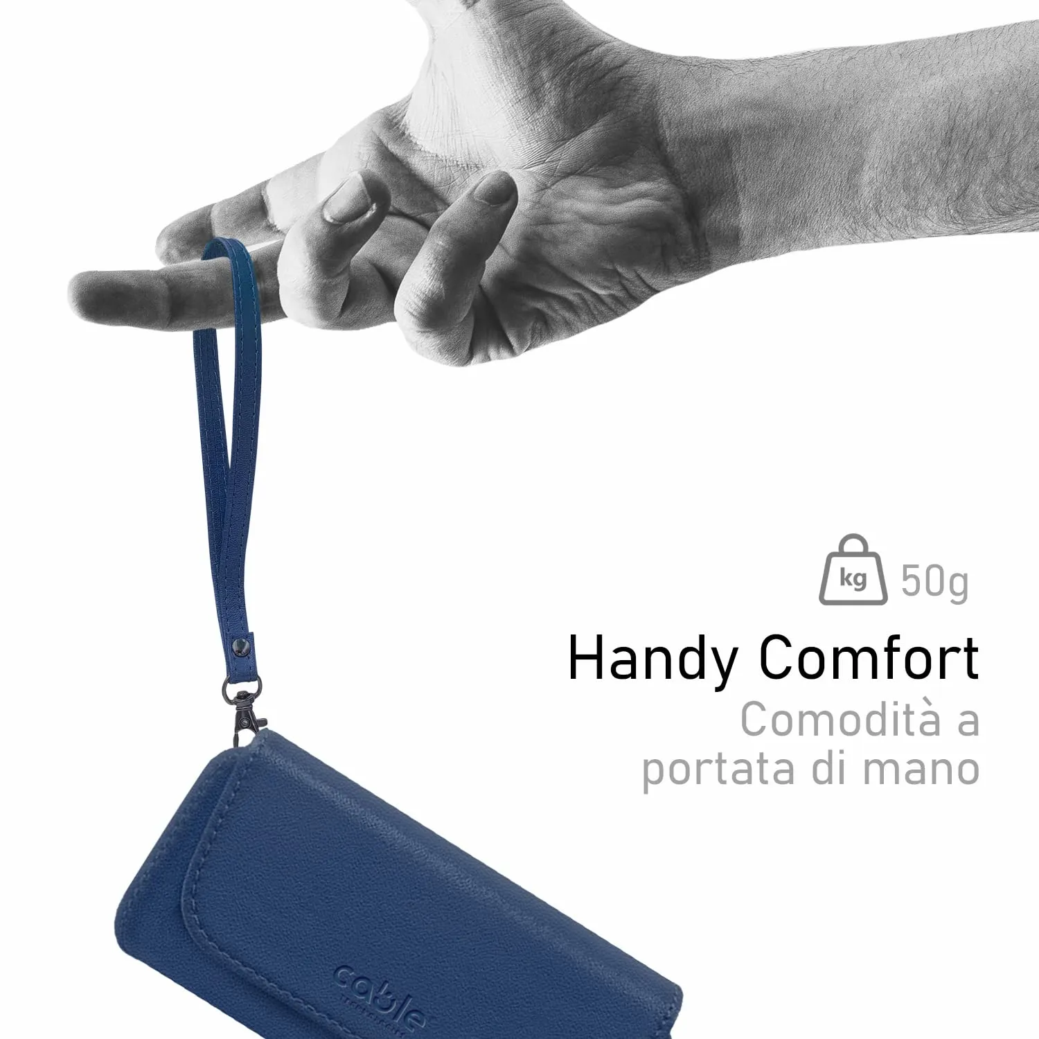 Cable Technologies Custodia in Eco-Pelle per IQOS ILUMA, Astuccio Organizer e Cover per Sigaretta Elettronica (Blue) - immagine 7