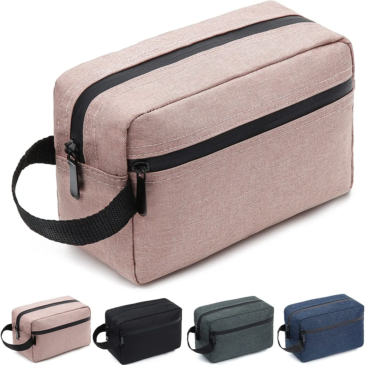 FUNSEED Beauty Case da Viaggio, Borsa per Accessori da Toeletta e Cosmetici, Rosa - immagine 1