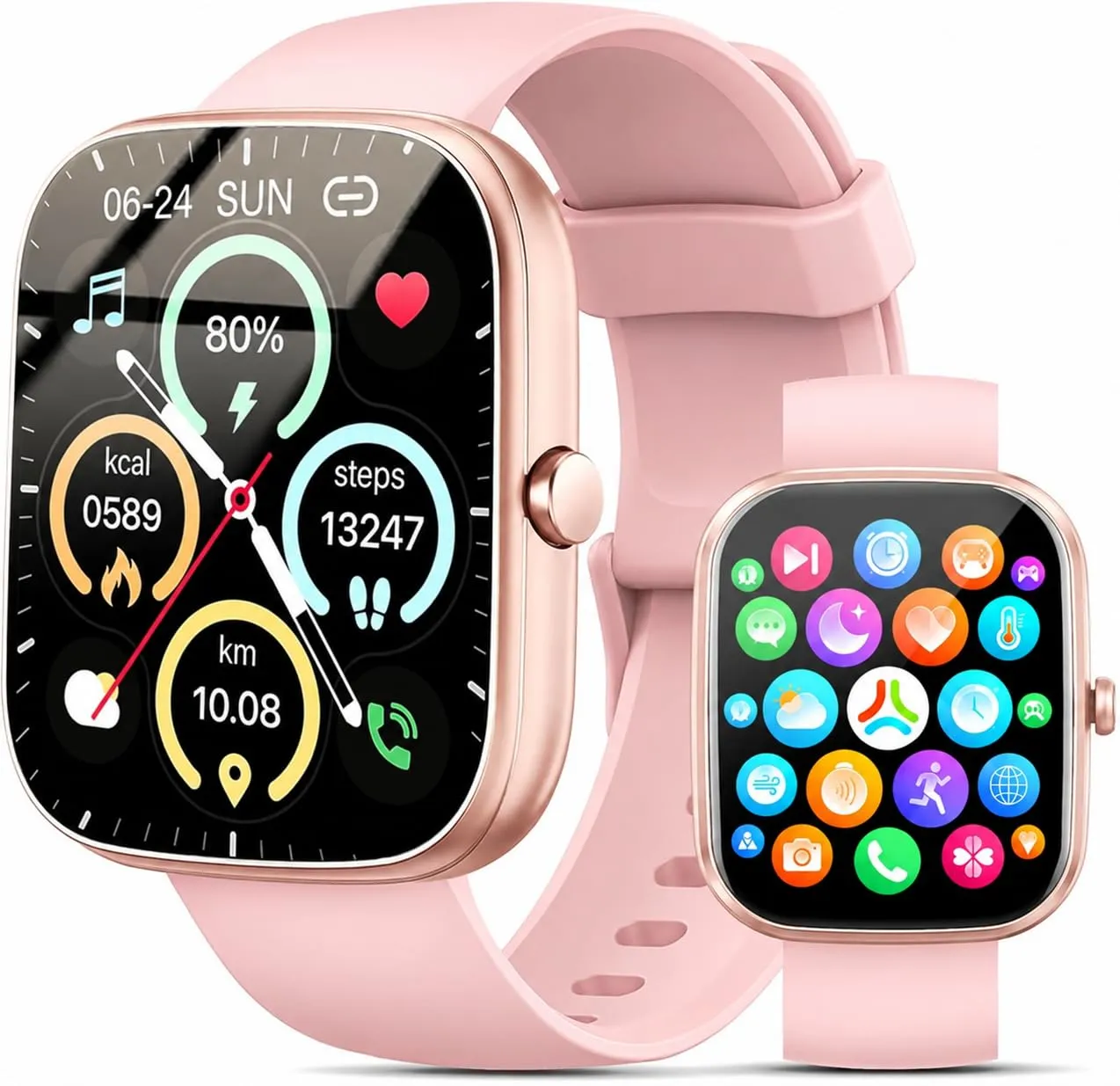 Matast Smartwatch da donna 1,91" HD Chiamate Bluetooth SpO2 IP68 Sonno - immagine 1