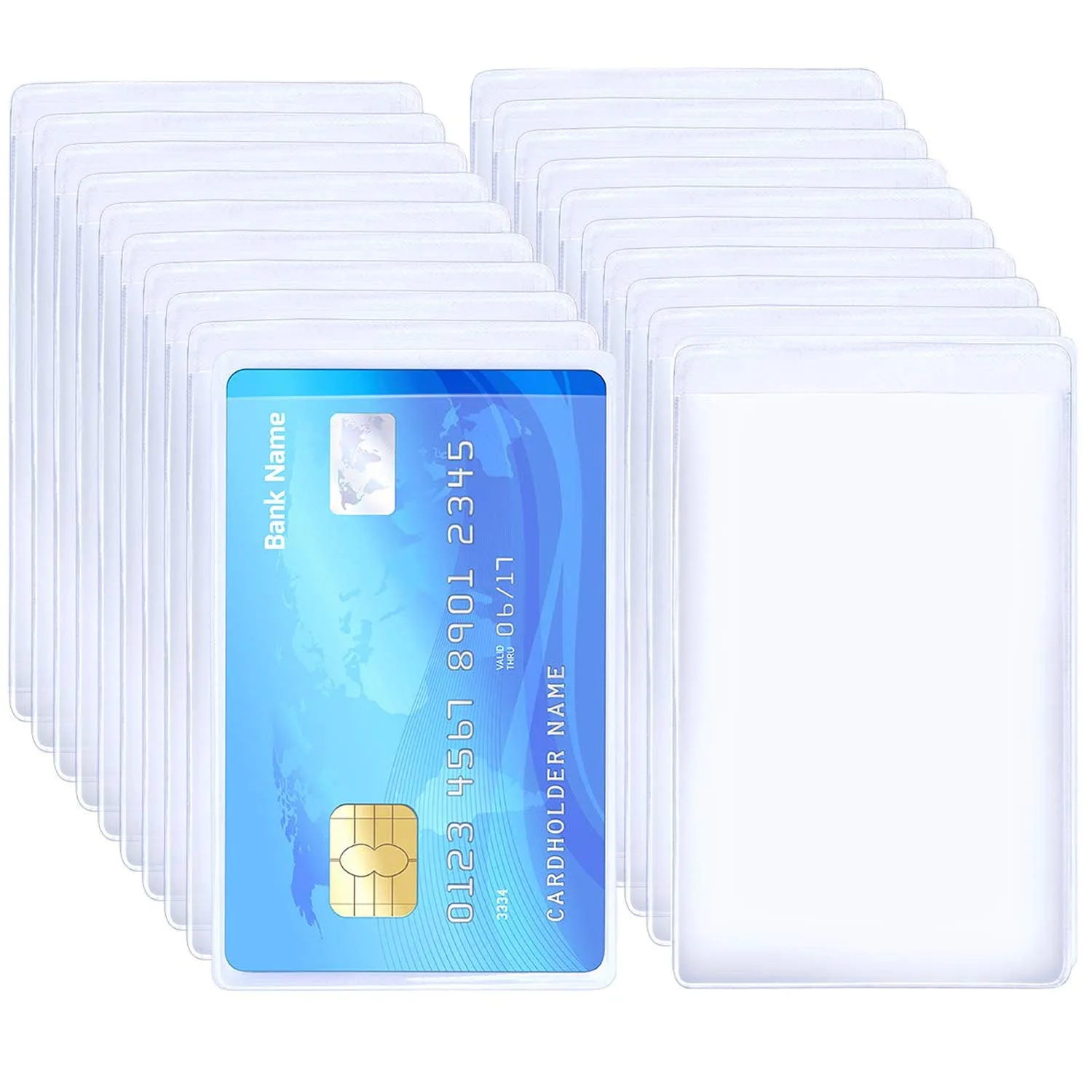 WitBicg Porta Carte di Credito in Plastica PVC, 120 Pezzi - immagine 1