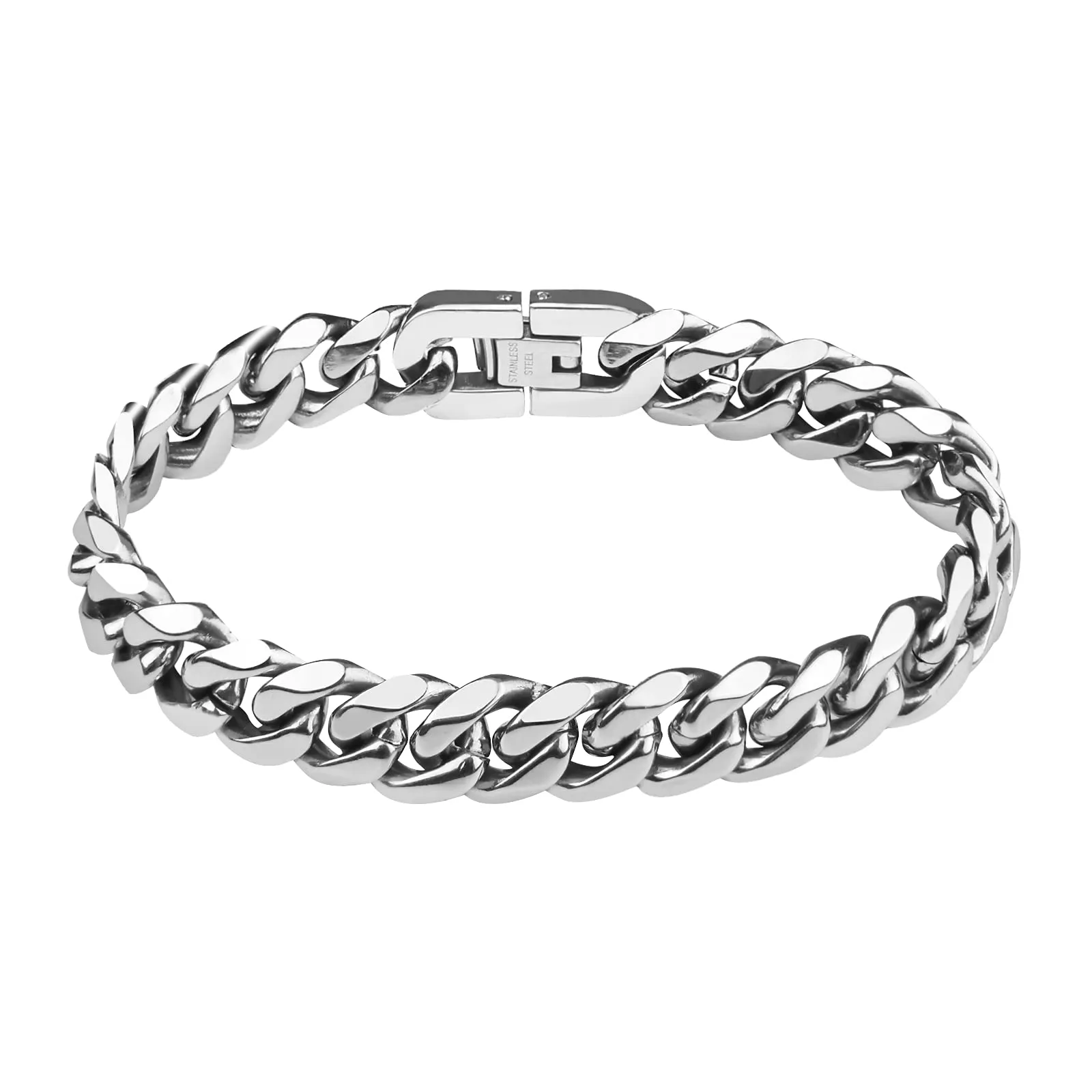flintronic Bracciale a Catena in Acciaio Inox, 10 x 21 cm - immagine 1