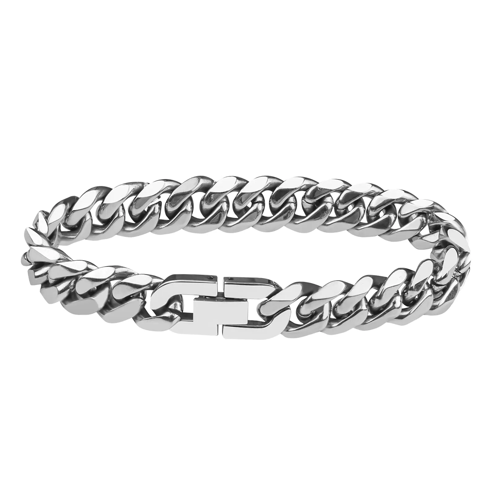 flintronic Bracciale a Catena in Acciaio Inox, 10 x 21 cm - immagine 4