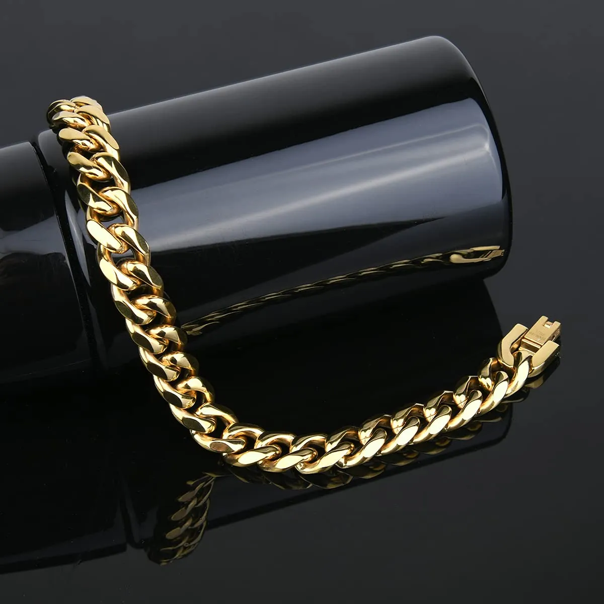 flintronic Bracciale a Catena in Acciaio Inox, 10 x 21 cm - immagine 4