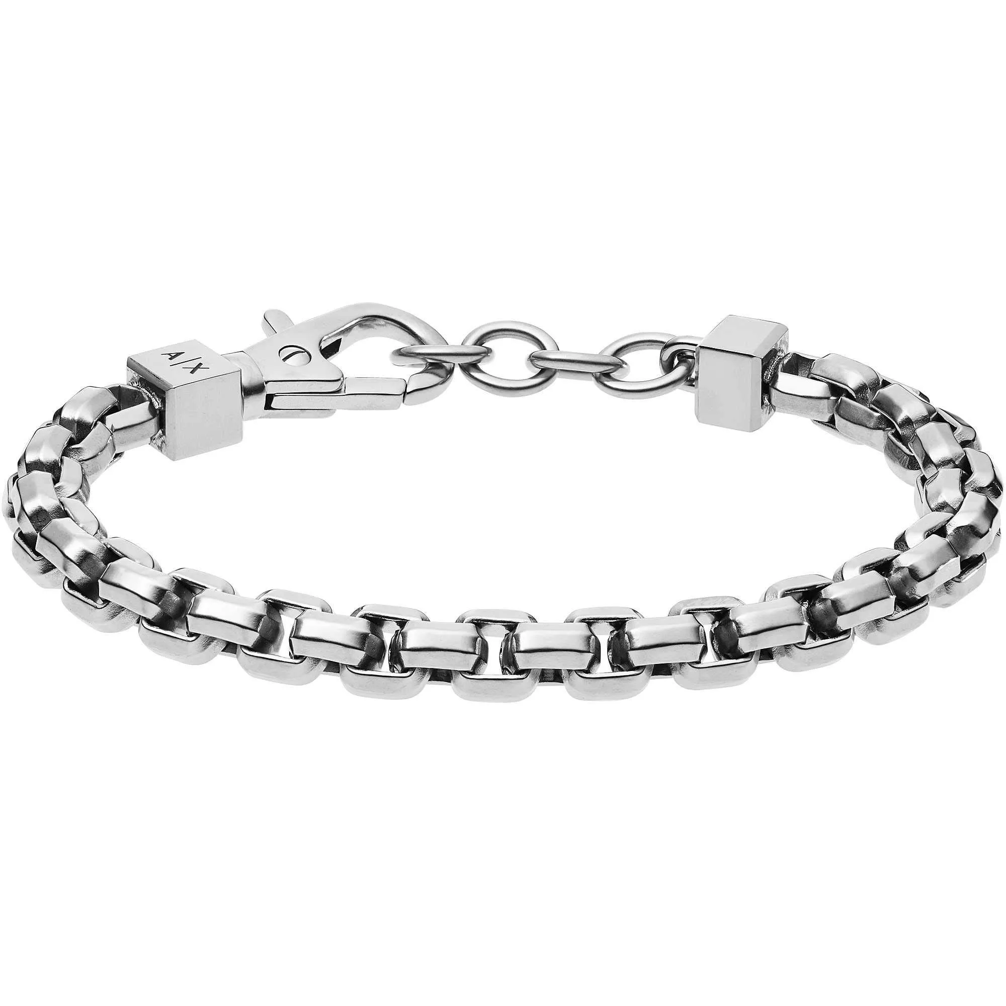 Armani Exchange Bracciale da uomo in acciaio inossidabile AXG0045040, Argento - immagine 1