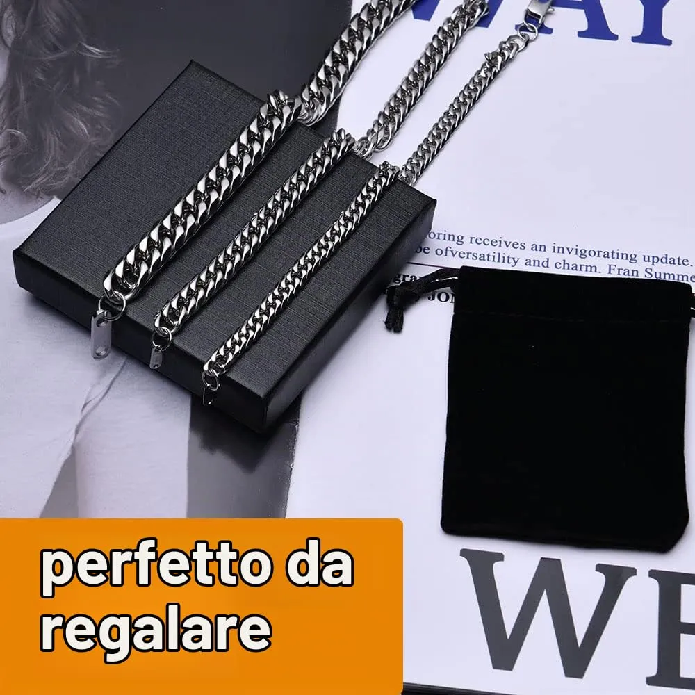 flintronic Bracciale a Catena in Acciaio Inox, 6 x 21 cm - immagine 6