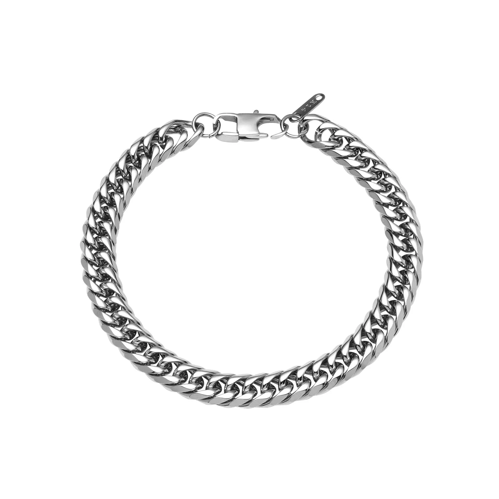 flintronic Bracciale a Catena in Acciaio Inox Unisex, 9 x 21 cm - immagine 1