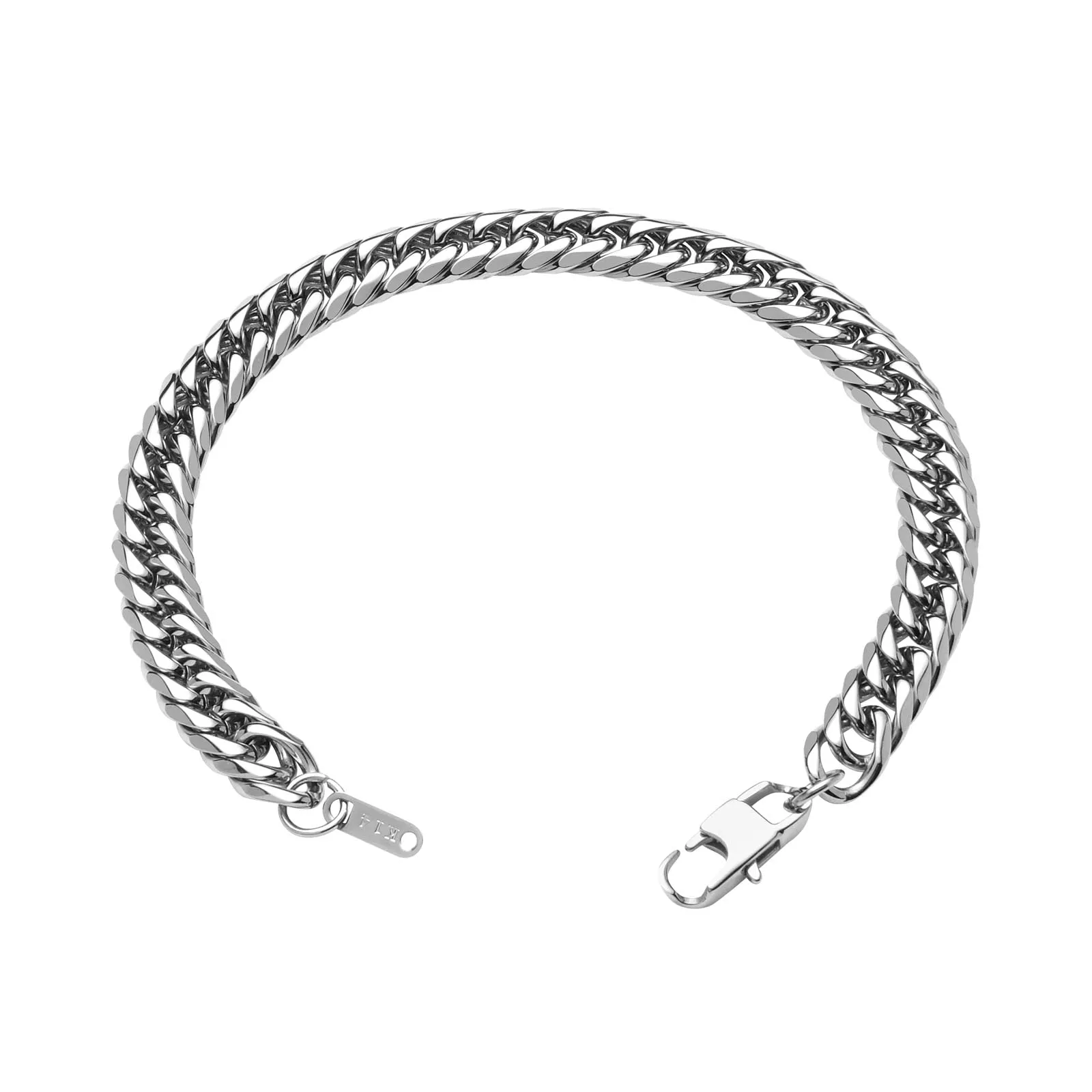 flintronic Bracciale a Catena in Acciaio Inox Unisex, 9 x 21 cm - immagine 8