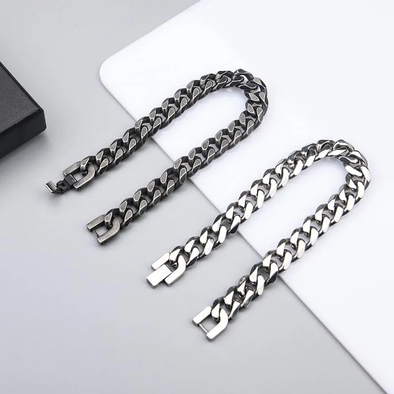 flintronic Bracciale a Catena in Acciaio Inox, 19 cm - immagine 5