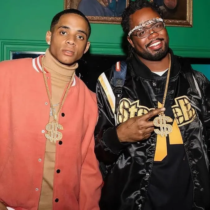 YEAMLTE Collana Oro Simbolo Dollaro Hip Hop per Uomo, Stile Anni '80/'90, Oro - immagine 6