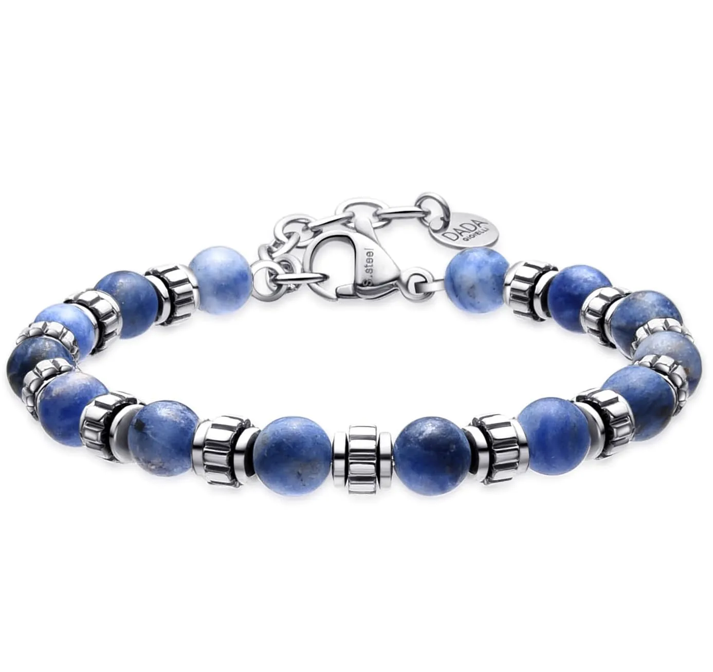 Dada Gioielli Bracciale Uomo in Pietra Naturale 6mm Sodalite - immagine 7