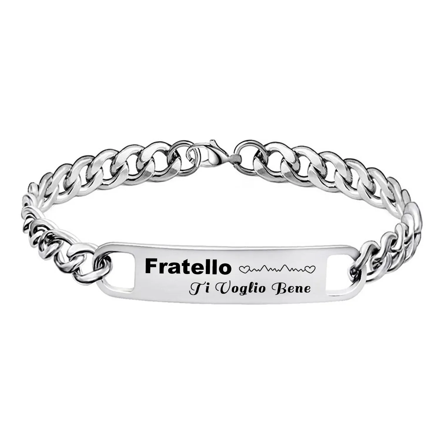 LUODAN Bracciale per Fratello in Acciaio Inossidabile - immagine 1