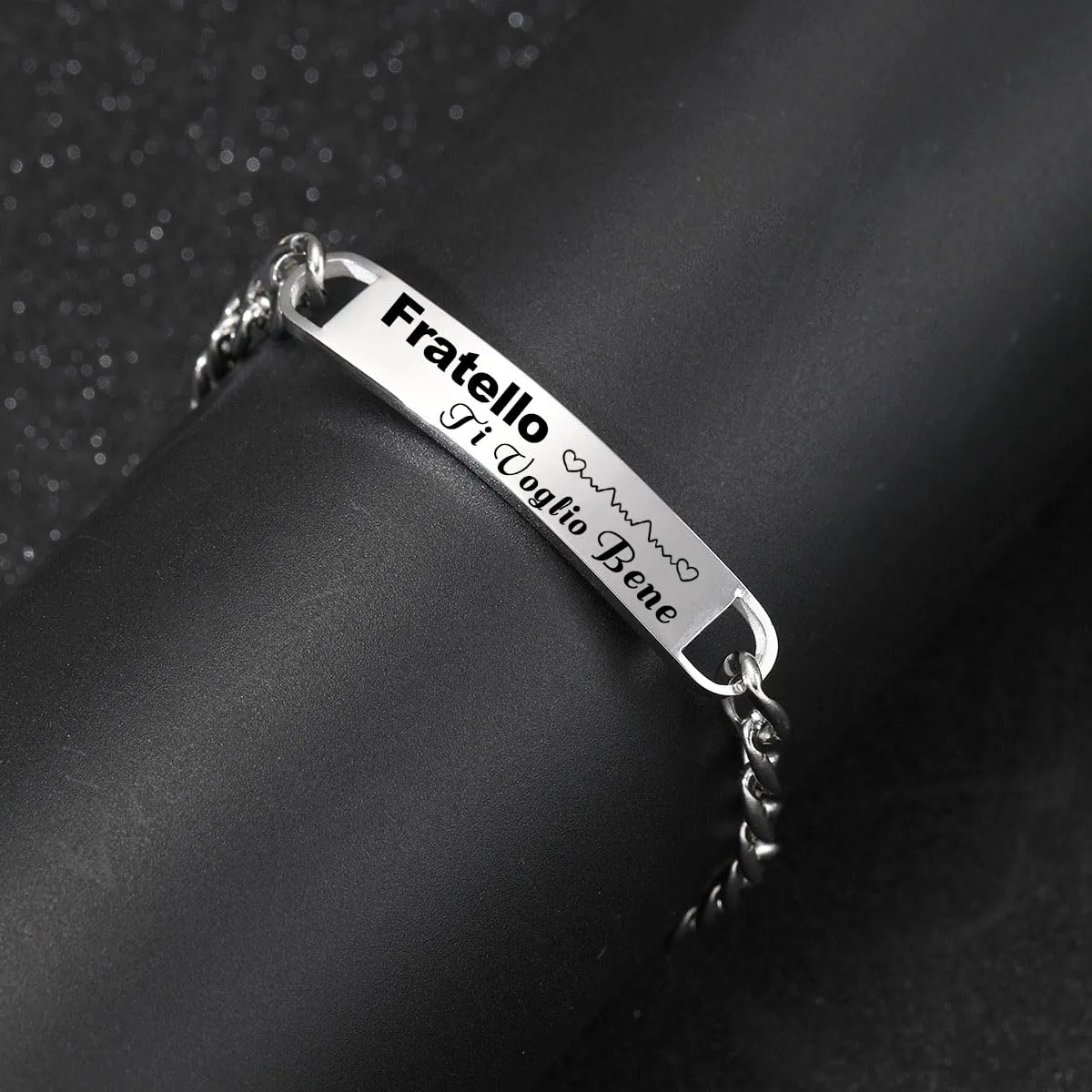 LUODAN Bracciale per Fratello in Acciaio Inossidabile - immagine 2