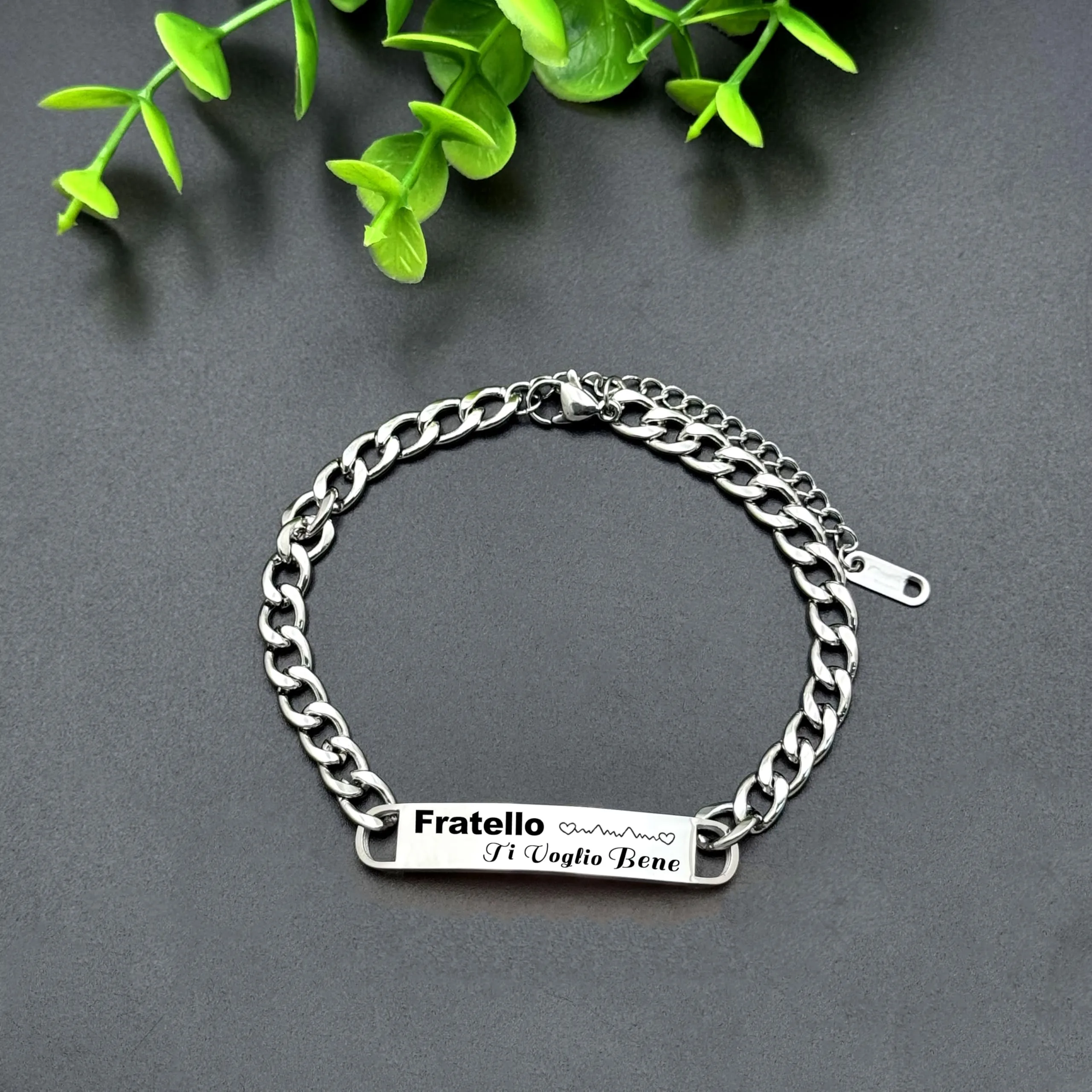 LUODAN Bracciale per Fratello in Acciaio Inossidabile - immagine 4