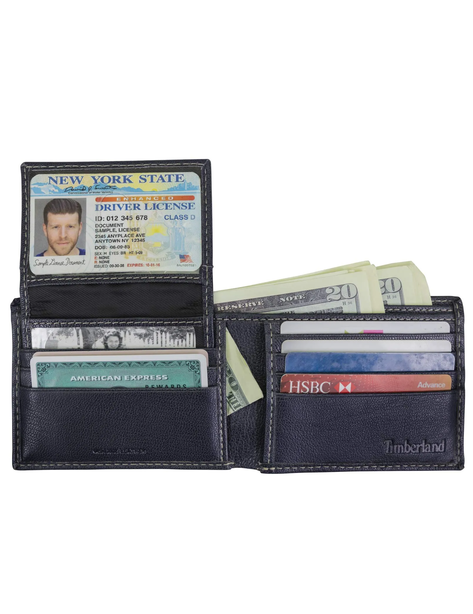 Timberland Portafoglio Uomo in Pelle RFID - Blu Mare - immagine 4