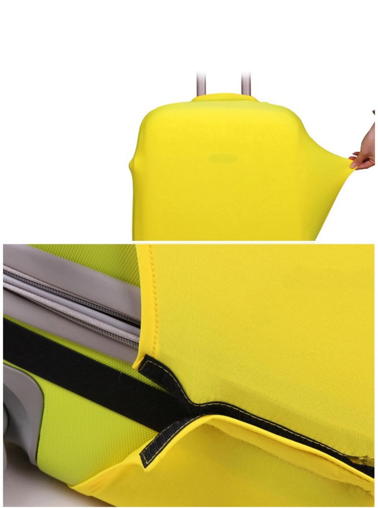 Cazqgoy Custodia Elastica Protettiva per Valigia, Giallo, M (22-24 Pollici) - immagine 6