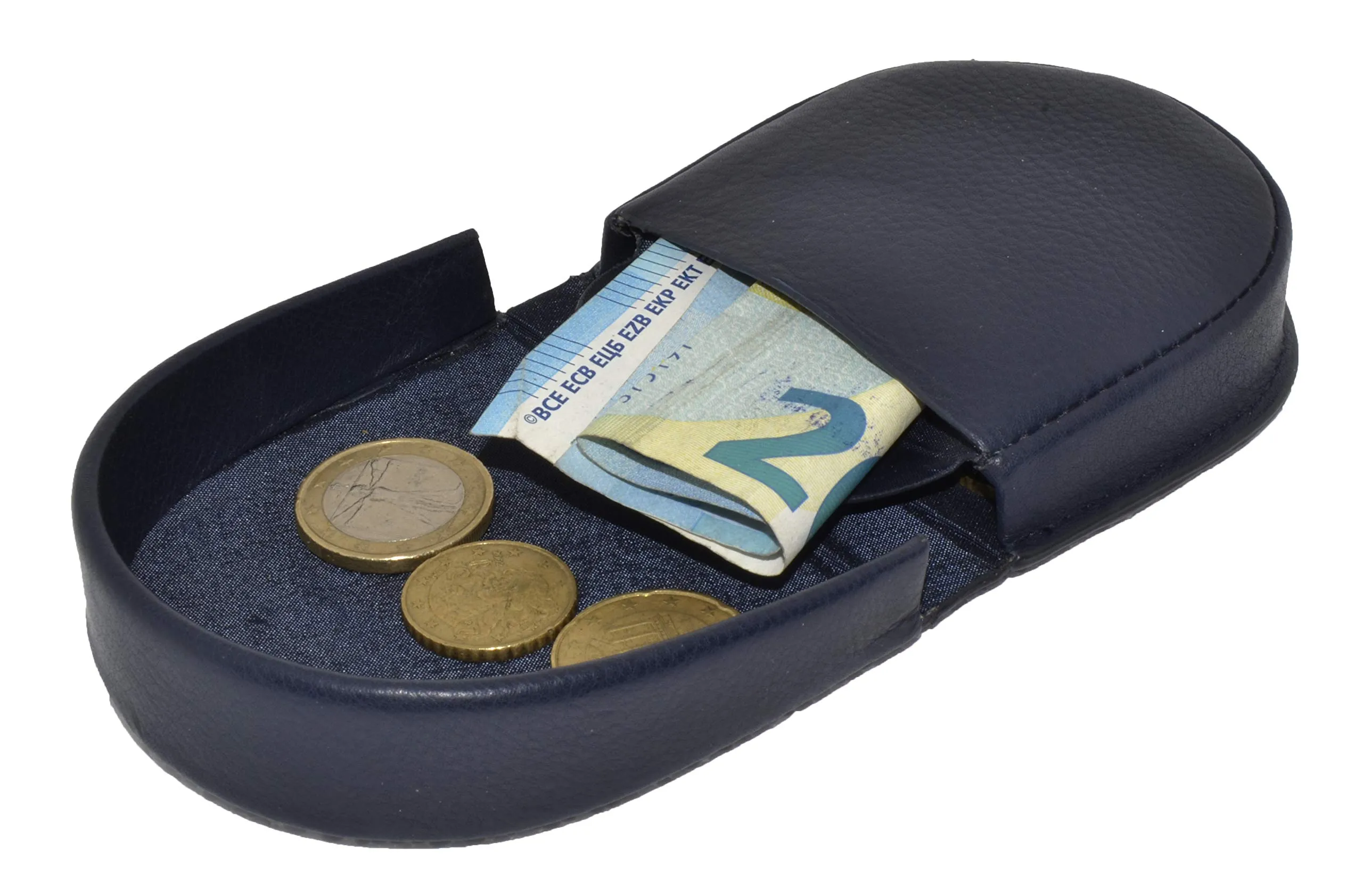 Coveri World Portamonete Uomo in Vera Pelle Blu - immagine 6