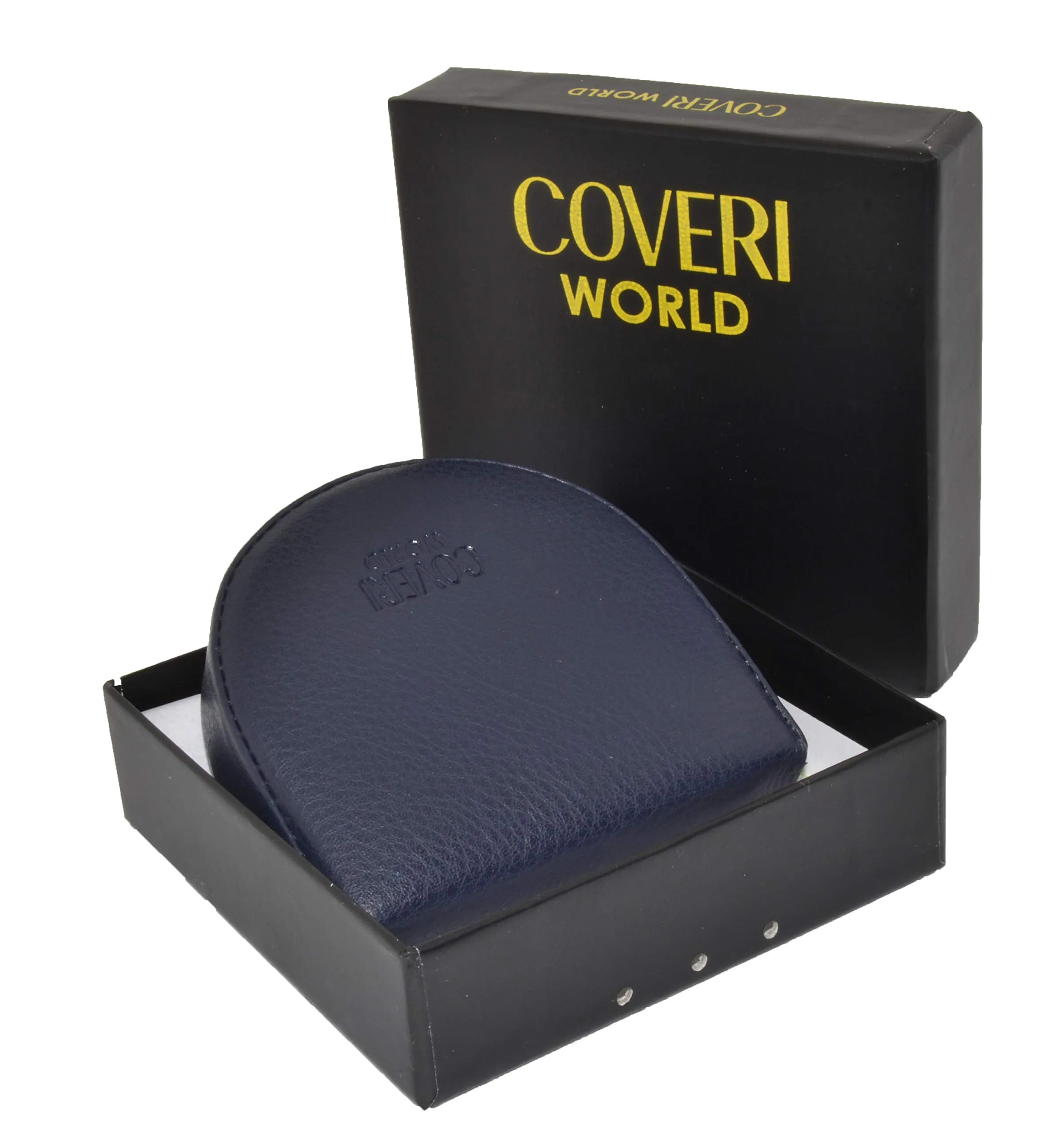 Coveri World Portamonete Uomo in Vera Pelle Blu - immagine 7