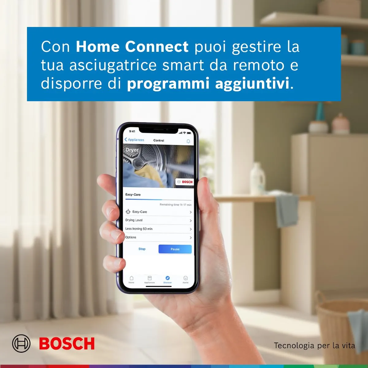 Bosch Serie 6 WQH245A0IT Asciugatrice a pompa di calore 9kg Bianco - immagine 4