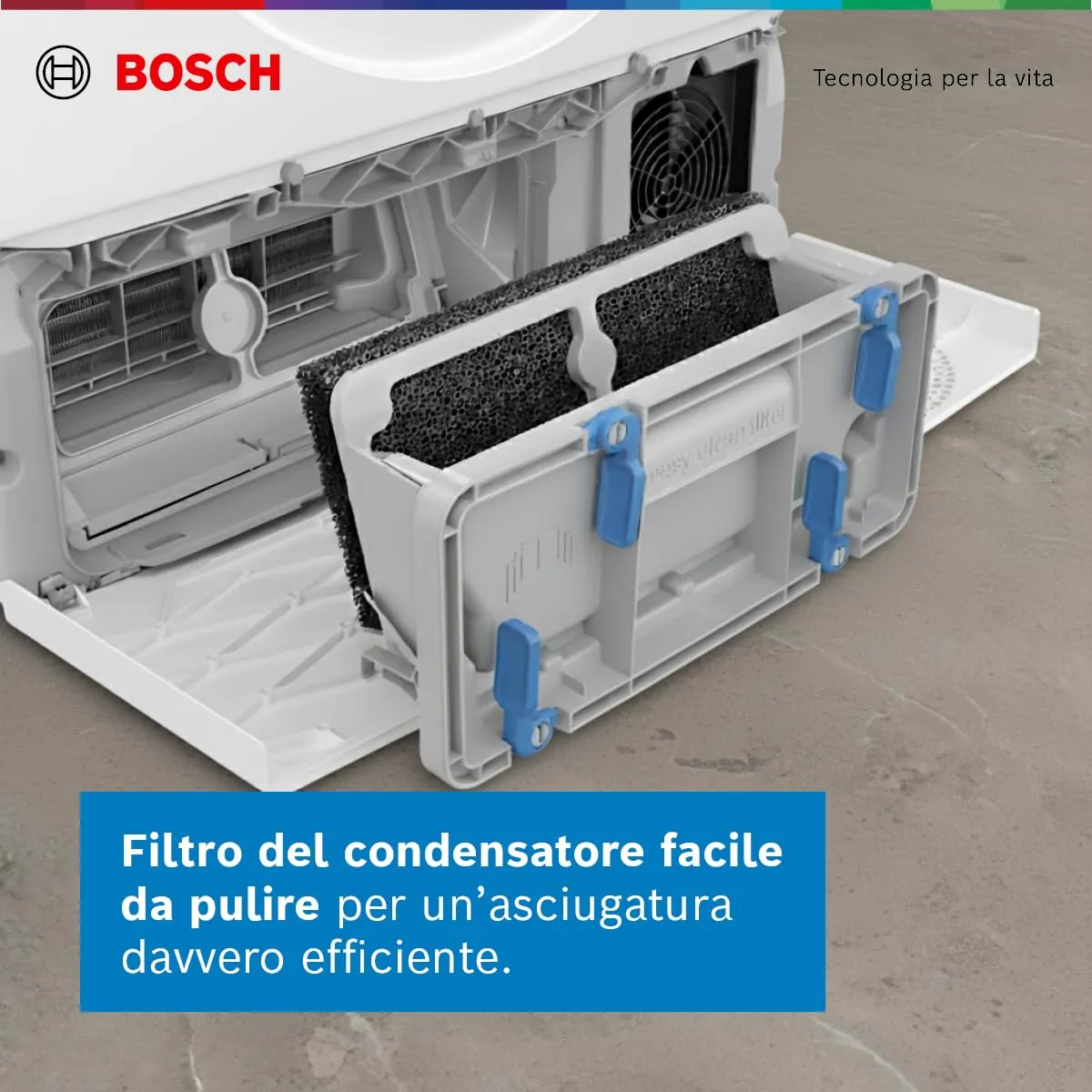 Bosch Serie 4 WTH83208II Asciugatrice a pompa di calore 8kg Bianco - immagine 3