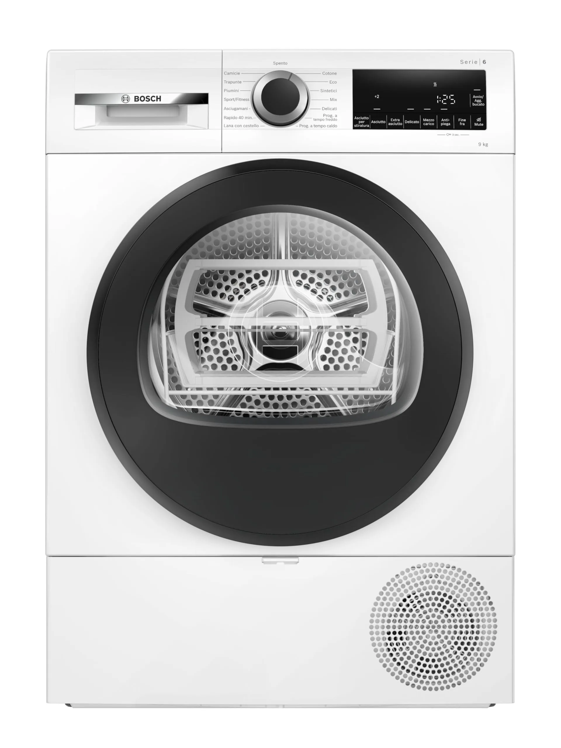 Bosch Serie 6 WQG24200IT Asciugatrice a pompa di calore 9kg Bianco - immagine 1