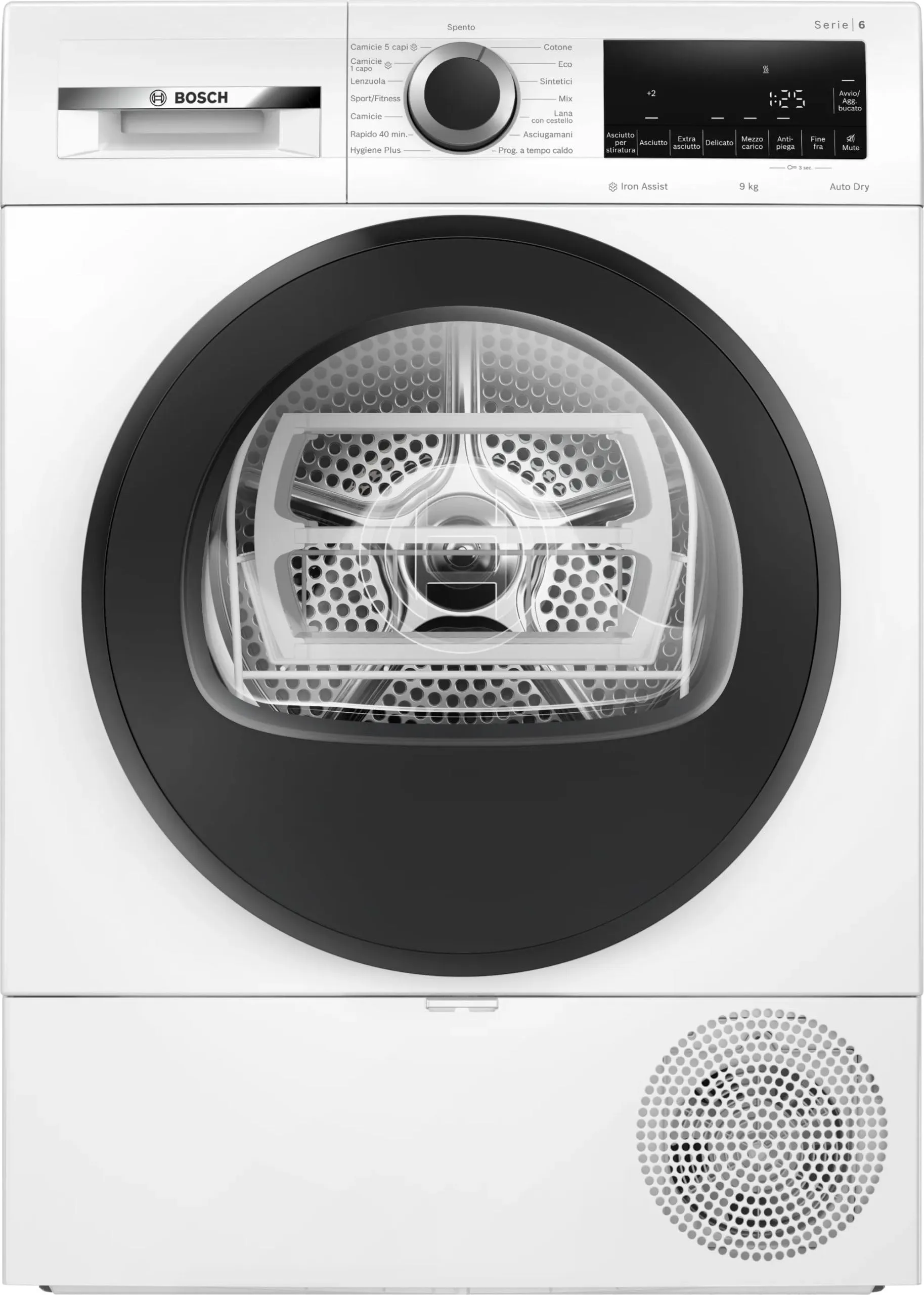 Bosch Serie 6 WQG243C0II Asciugatrice a pompa di calore 9kg Bianco - immagine 2