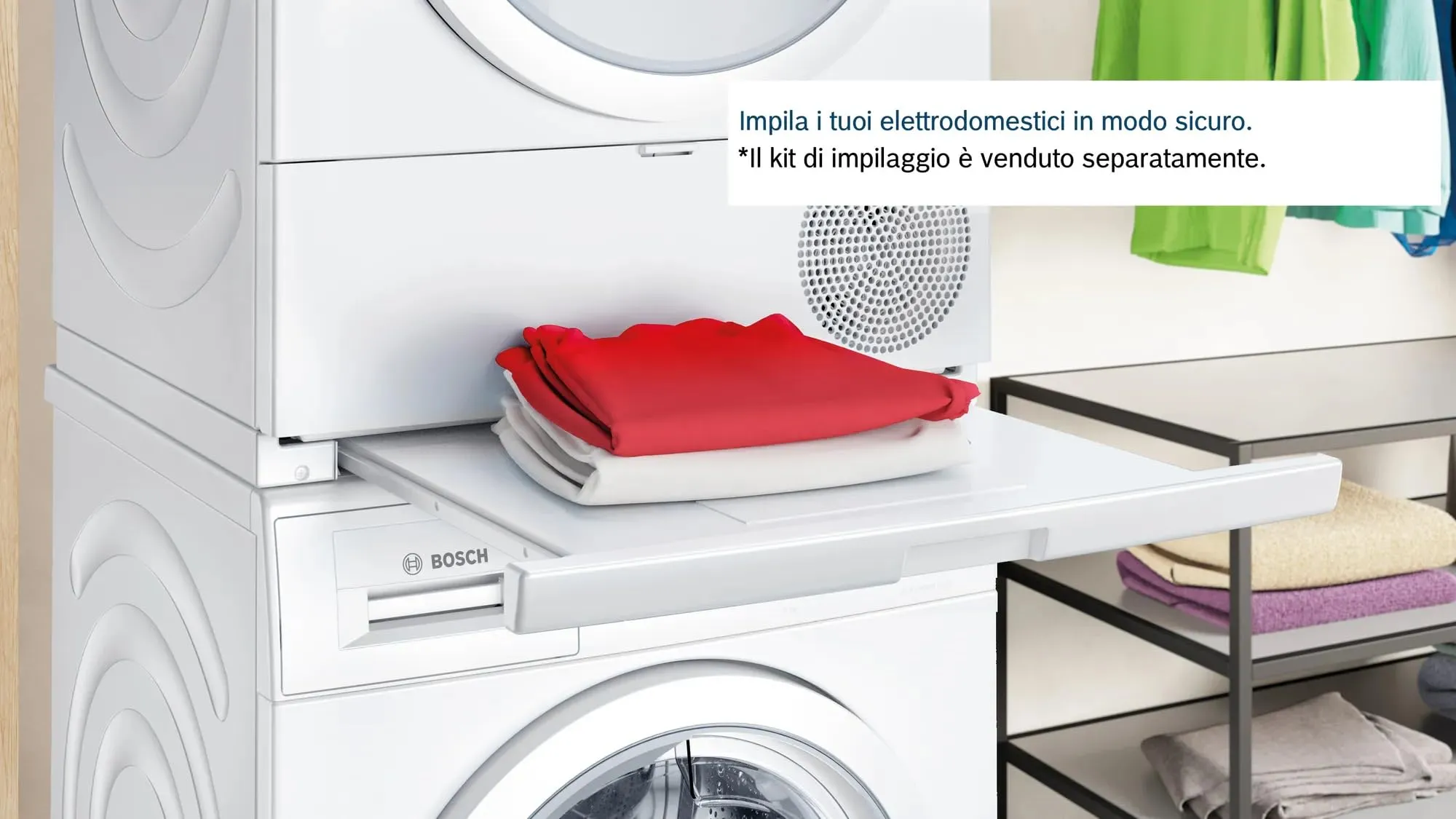 Bosch Serie 6 WQG243C0II Asciugatrice a pompa di calore 9kg Bianco - immagine 7