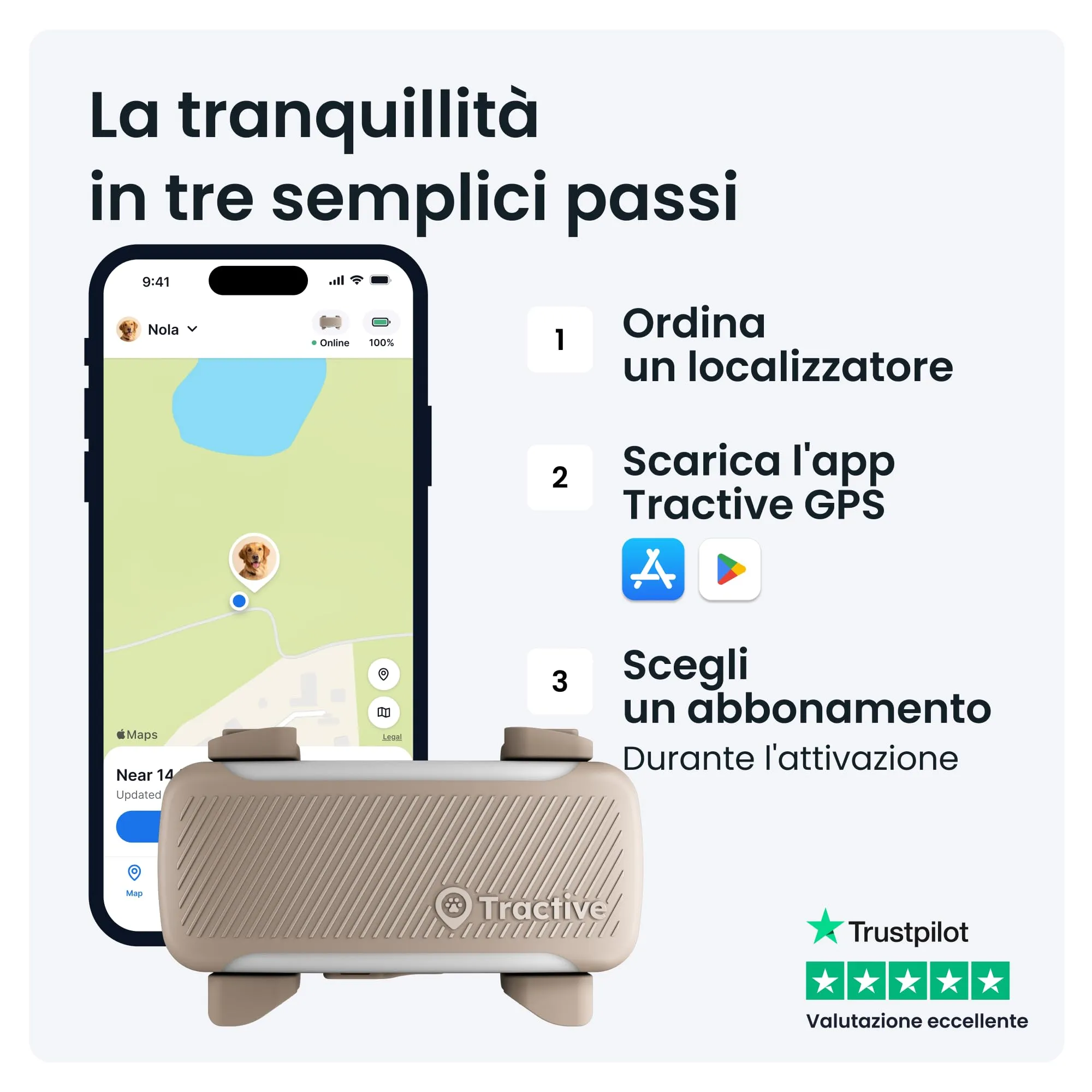 Tractive GPS Cane Intelligente XL Edizione 2026 (Marrone) - immagine 7