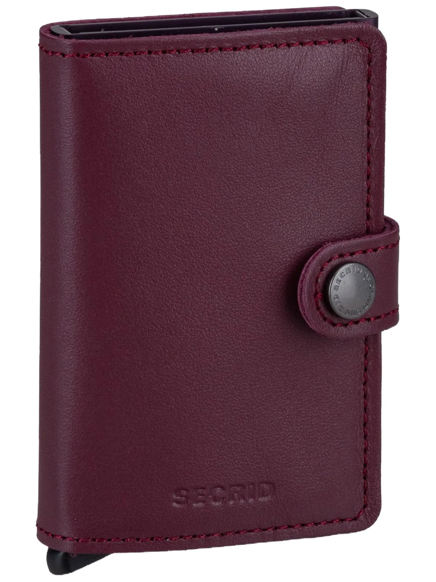 Secrid Mini Portafoglio in Pelle Rosso Mirtillo - immagine 1