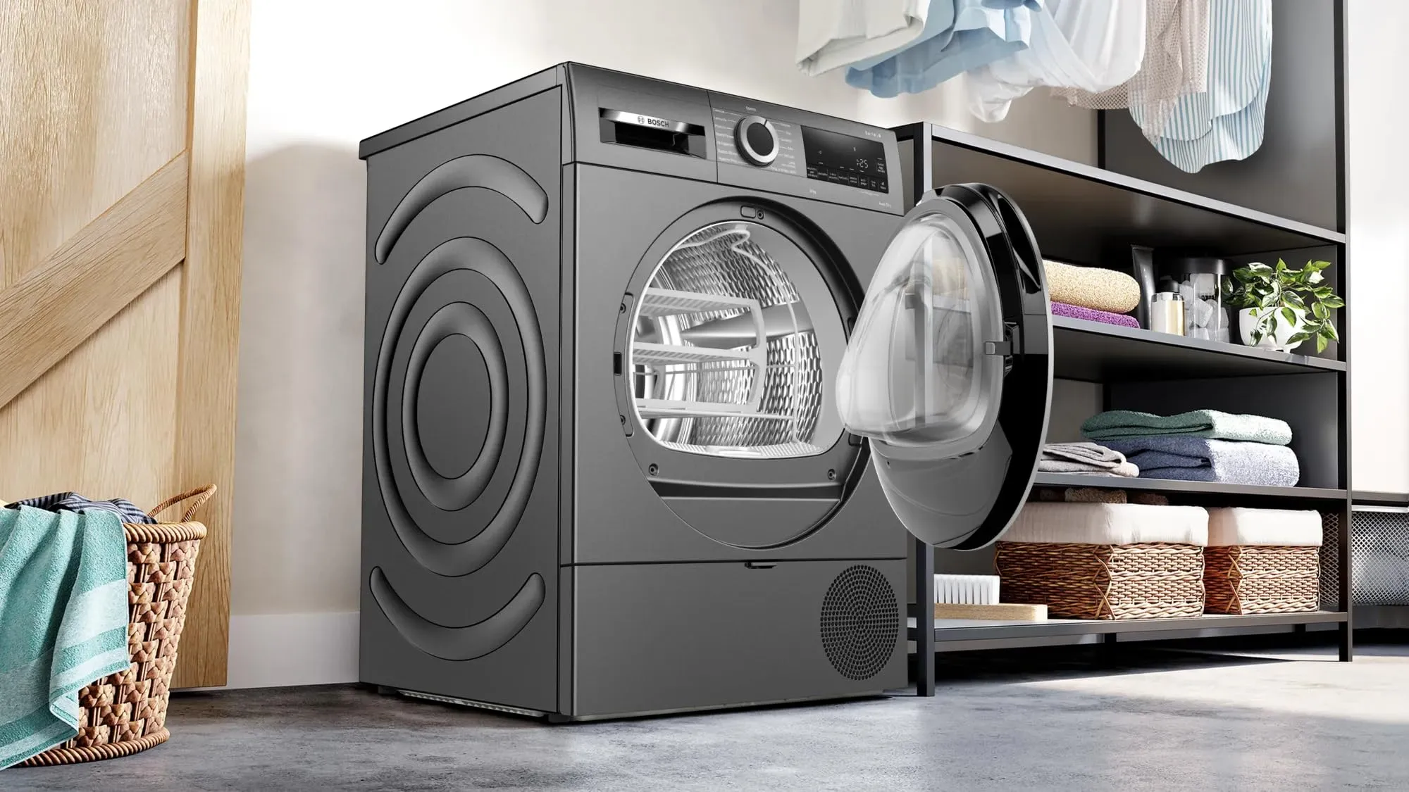 Bosch Serie 6 WQG243DRII Asciugatrice pompa calore 9kg Antracite - immagine 4
