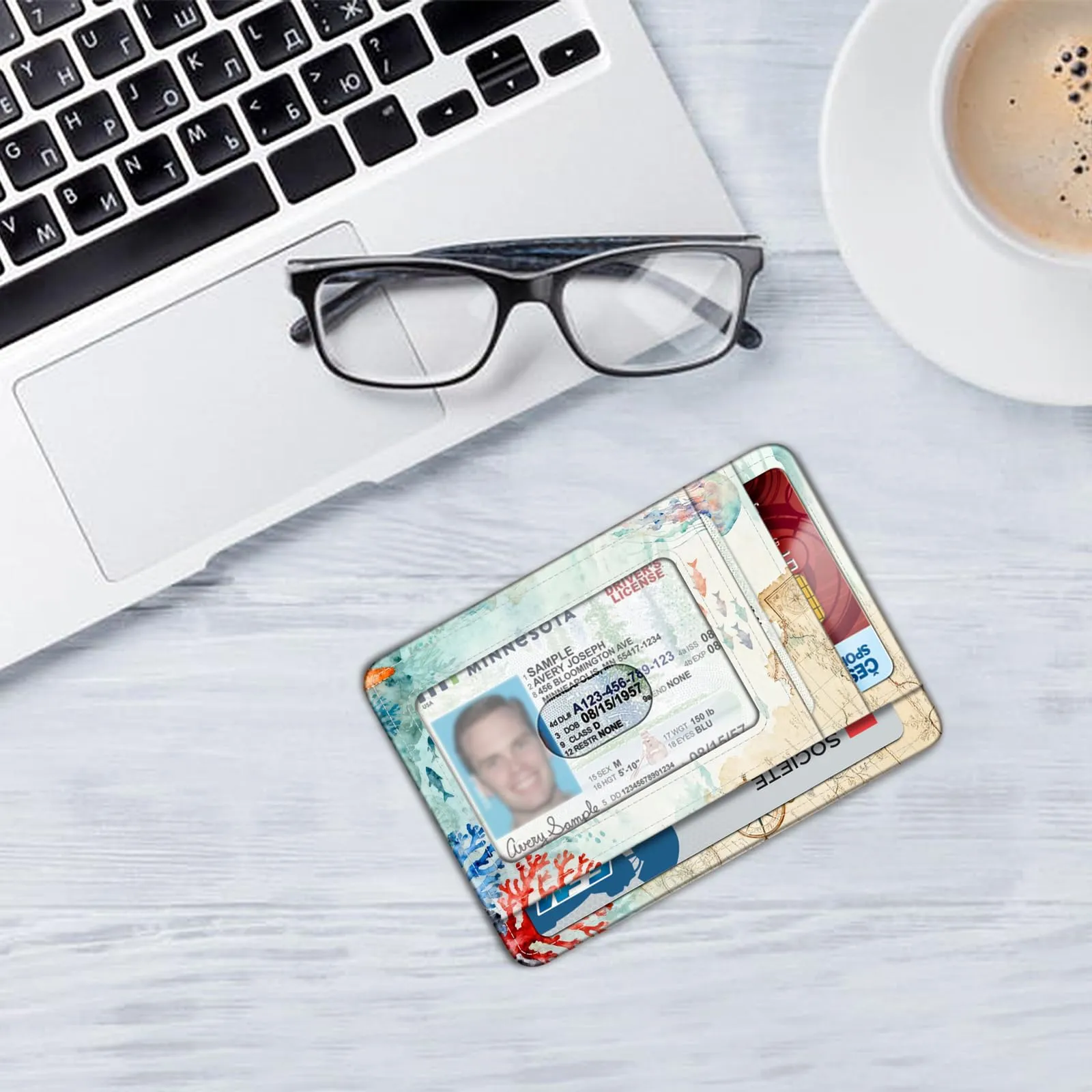 FINTIE Portafoglio Sottile con Tasca Frontale e Blocco RFID - immagine 2