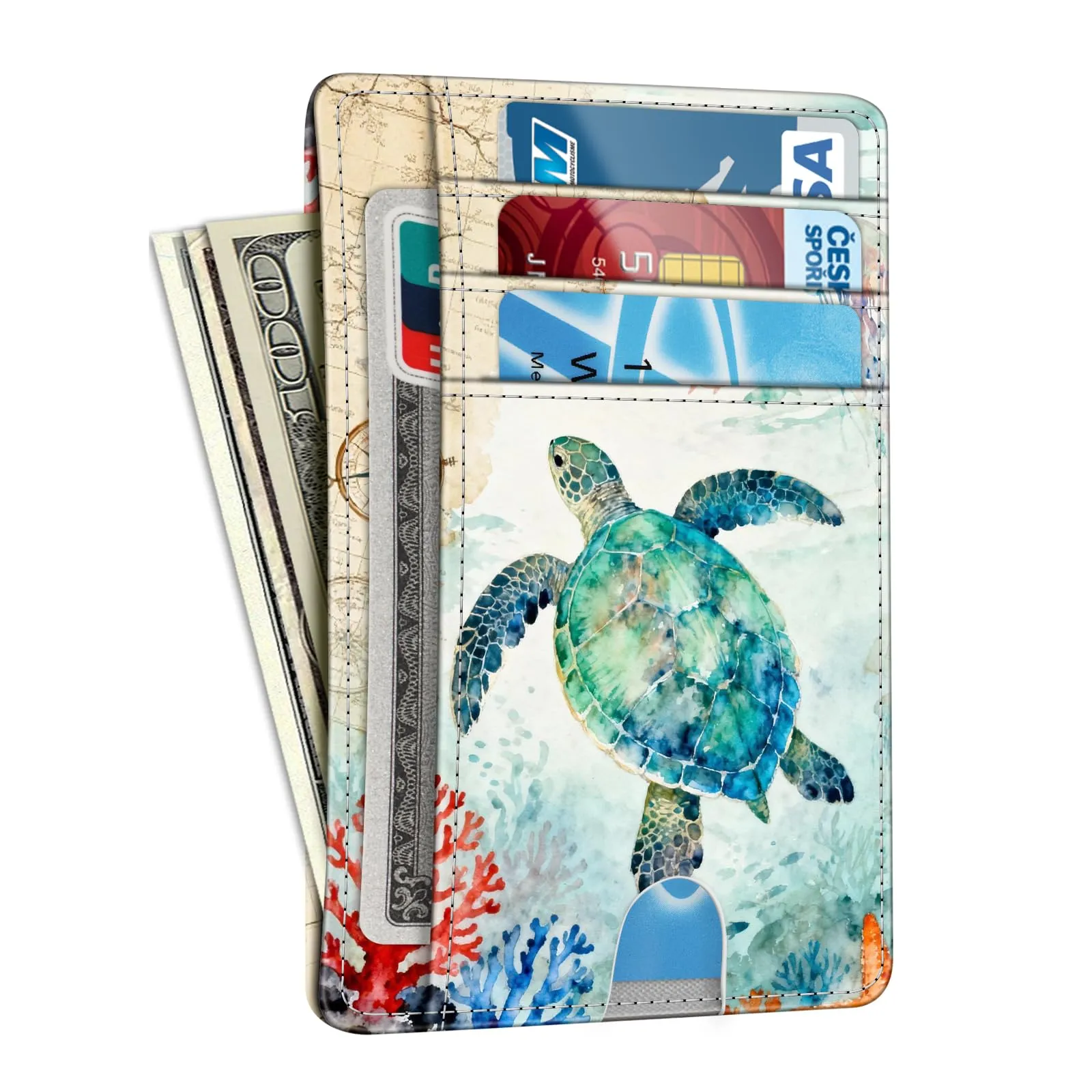 FINTIE Portafoglio Sottile con Tasca Frontale e Blocco RFID - immagine 5