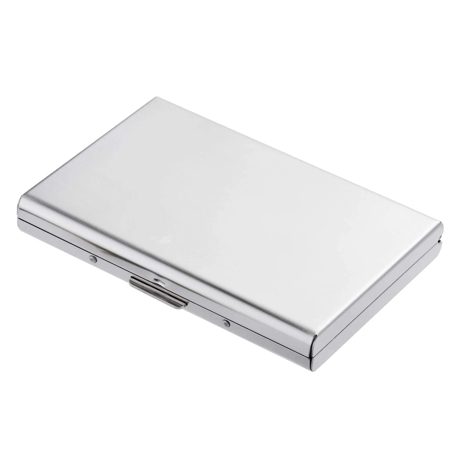 BONSYL Porta Carte di Credito in Acciaio Inossidabile con Blocco RFID, 6 Carte, Argento - immagine 1