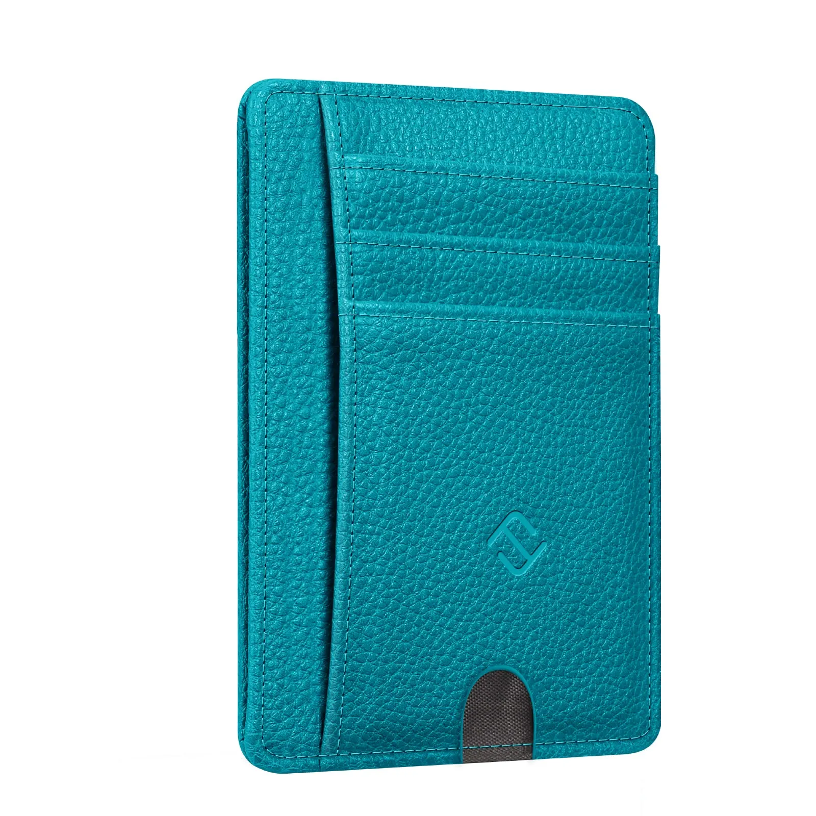 FINTIE Portafoglio Sottile con Tasca Frontale, Pelle Sintetica, Legacy Teal - immagine 1