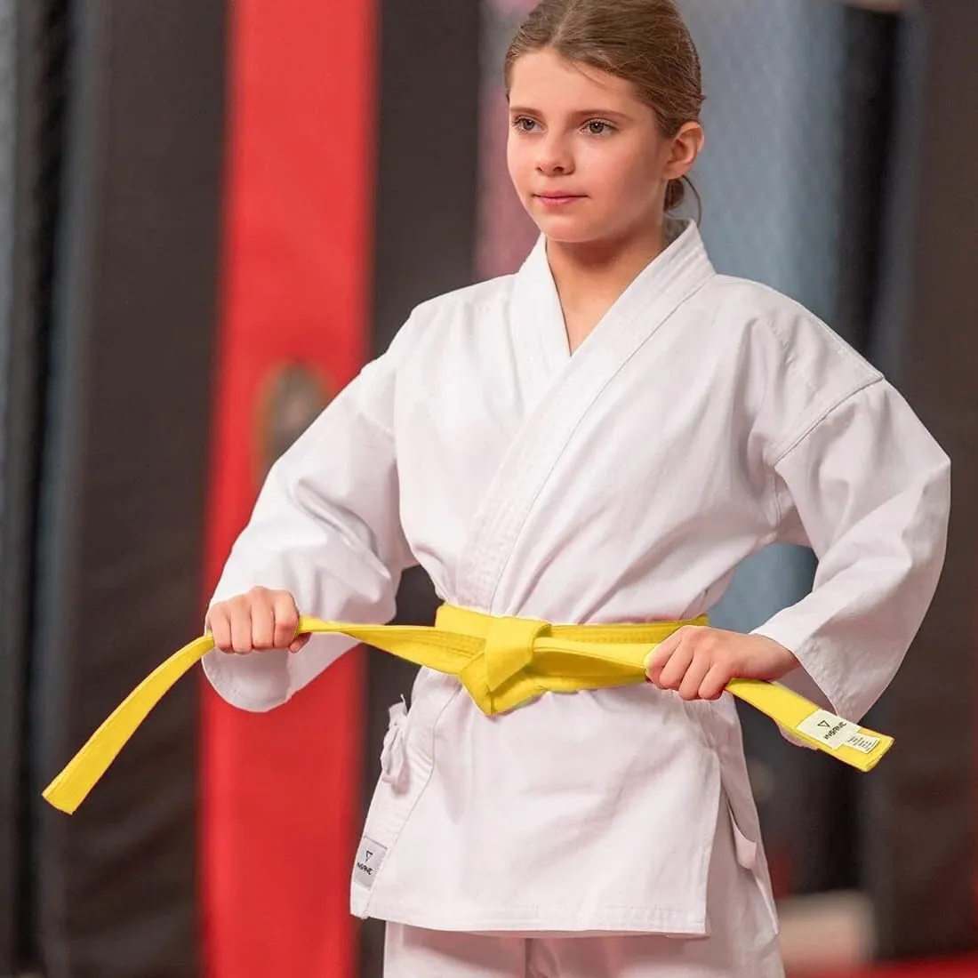 COYUN Cintura Professionale Taekwondo, Judo, Karate, Giallo, 220cm - immagine 3