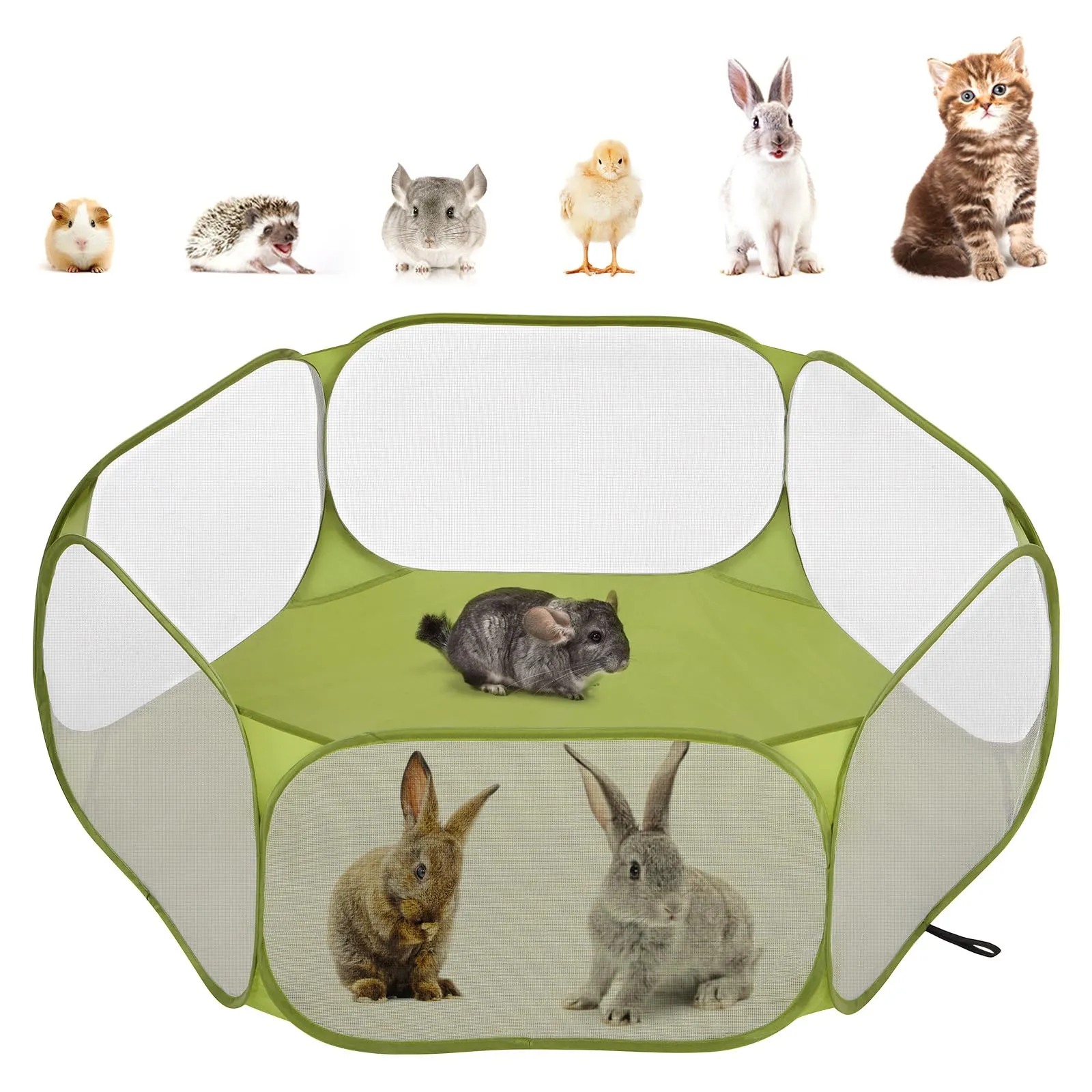 Pawaboo Recinto per Piccoli Animali, Verde - immagine 1