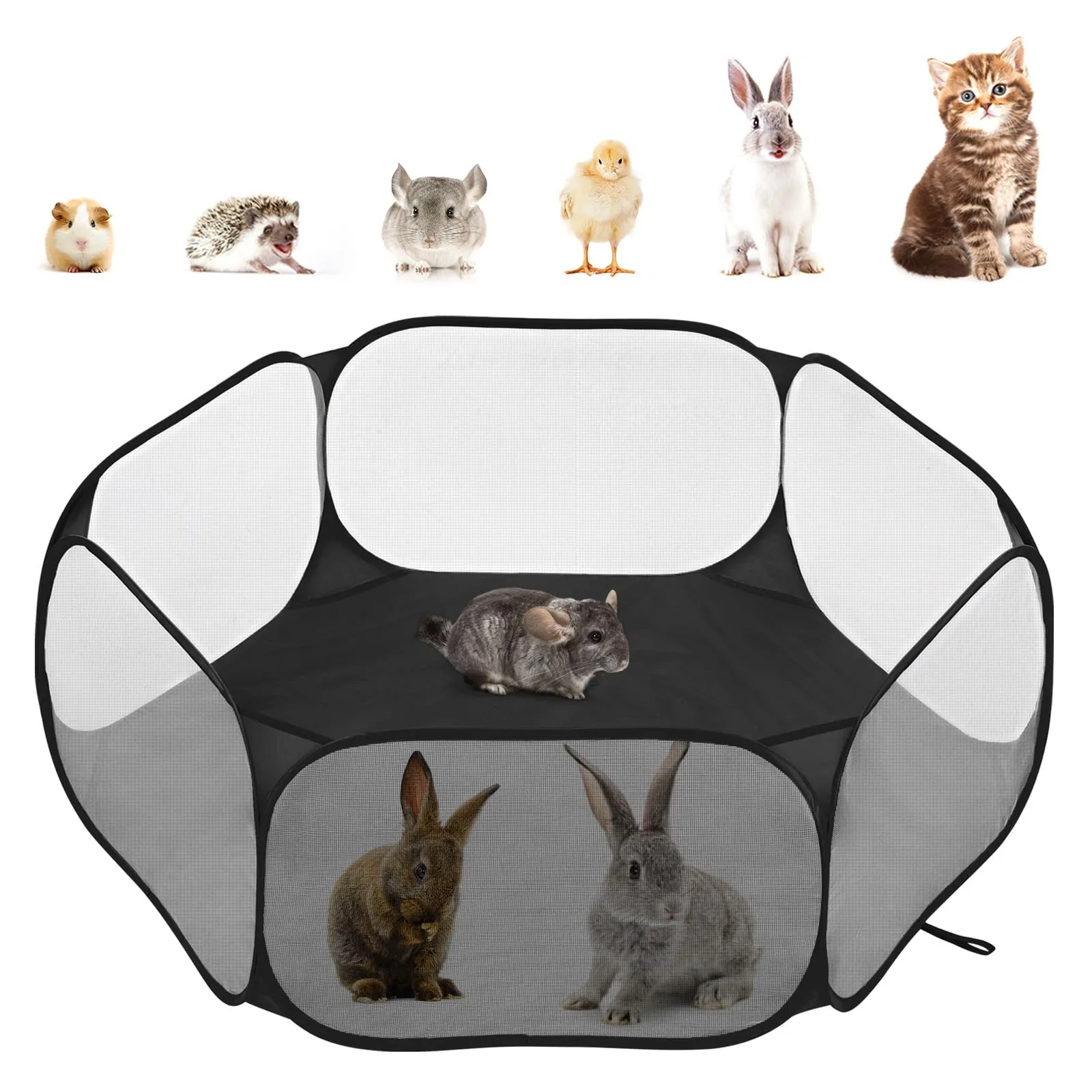 Pawaboo Recinto per piccoli animali, Nero - immagine 1