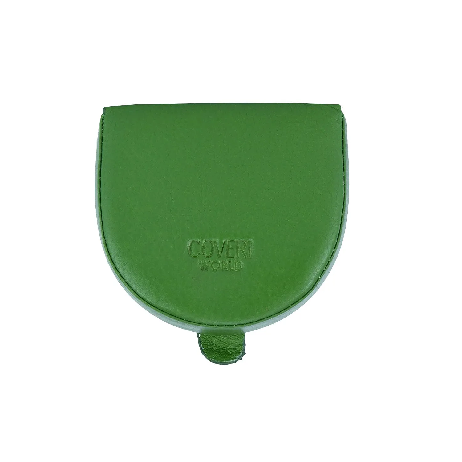 Coveri World Portamonete Tacco in Vera Pelle, Verde - immagine 1