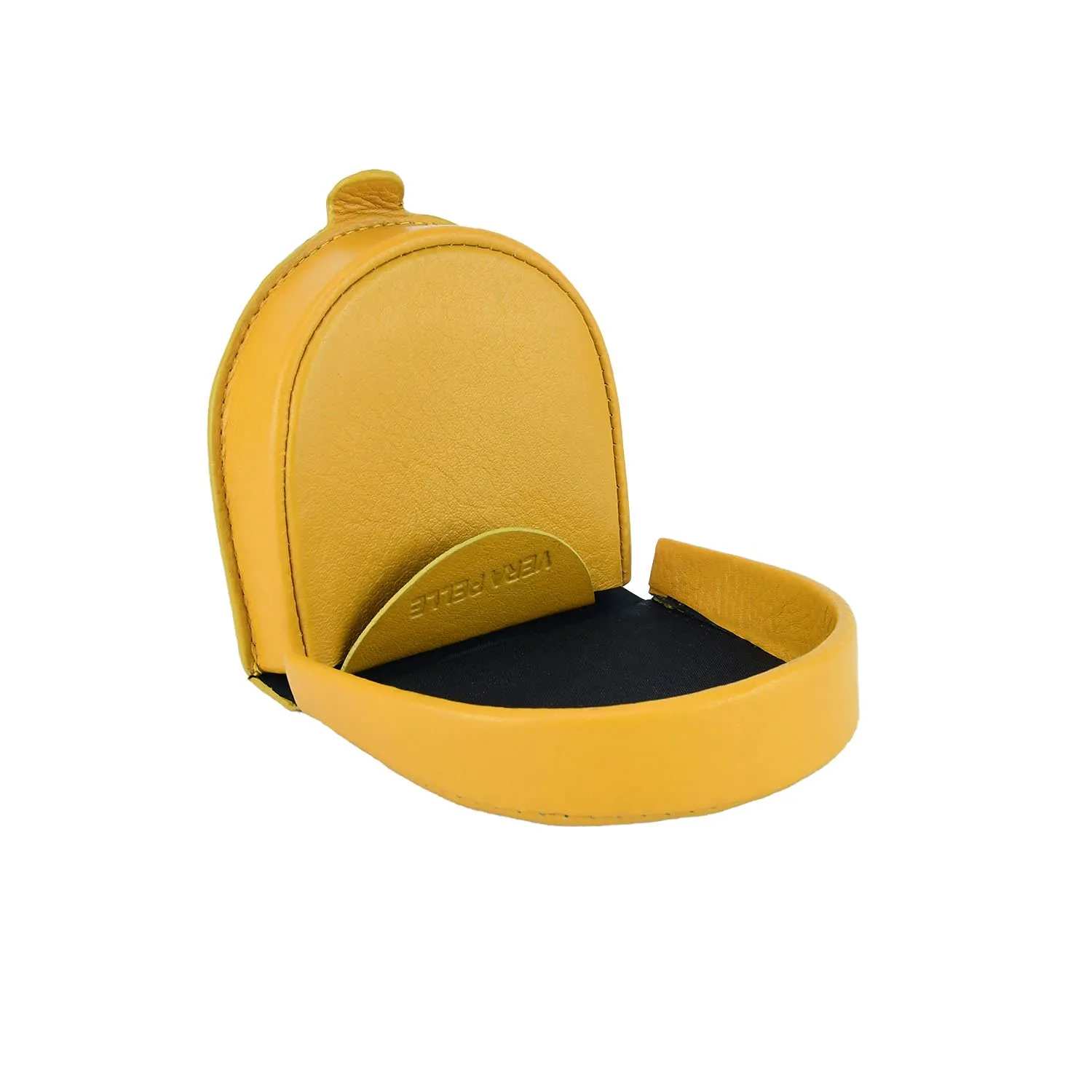 COVERI WORLD Portamonete Uomo in Vera Pelle, Giallo - immagine 2