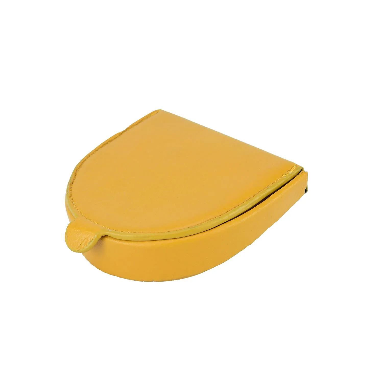 COVERI WORLD Portamonete Uomo in Vera Pelle, Giallo - immagine 7