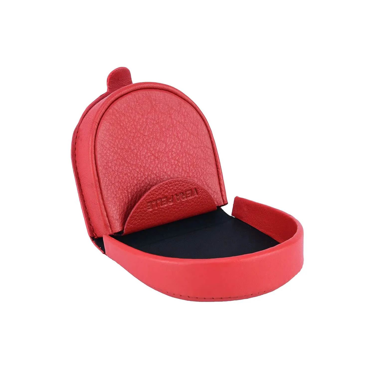 COVERI WORLD Portamonete Uomo in Vera Pelle, Rosso - immagine 2