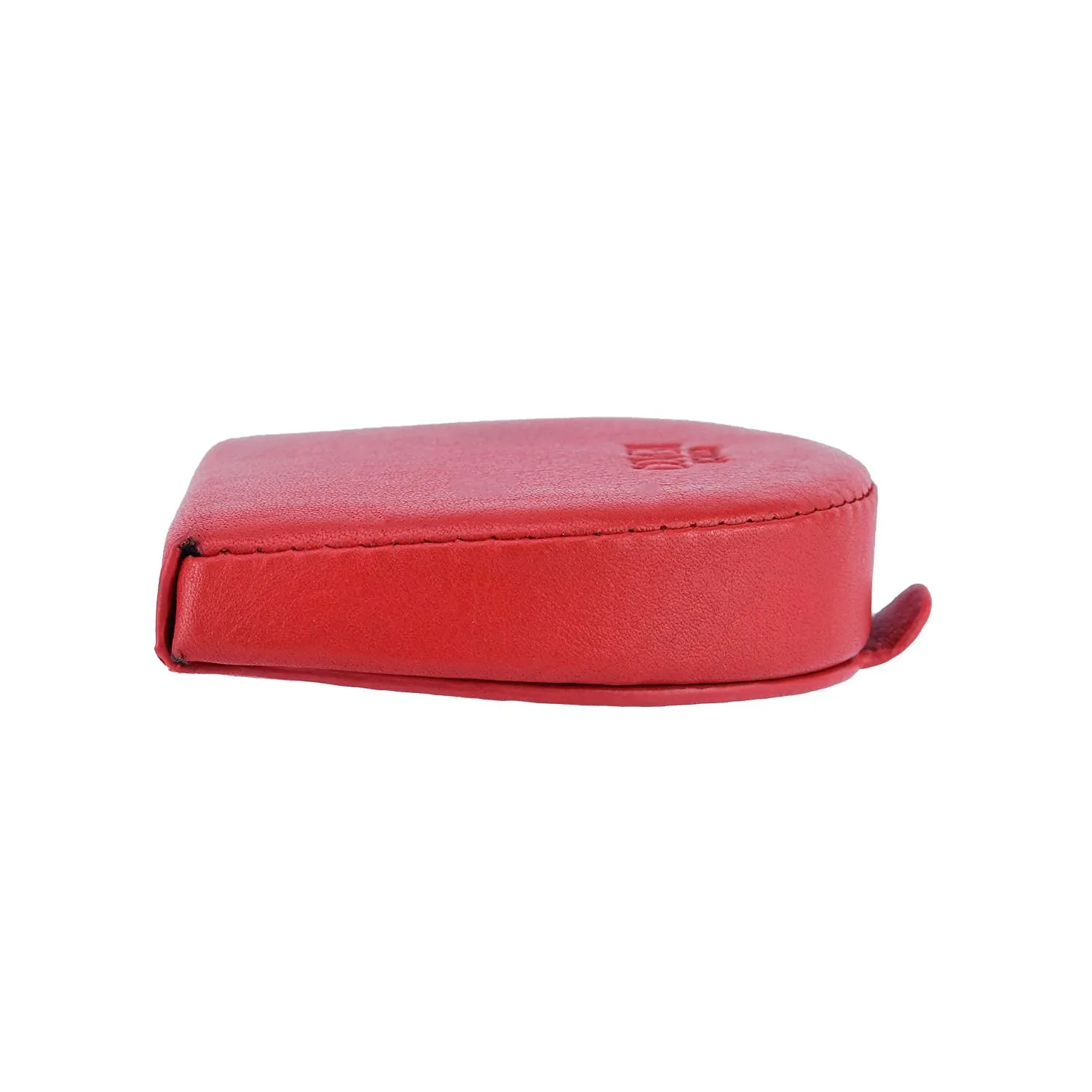 COVERI WORLD Portamonete Uomo in Vera Pelle, Rosso - immagine 8