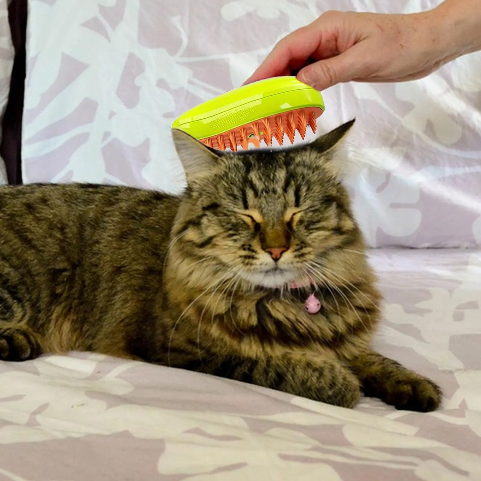Limiar 3-in-1 Steamy Cat Brush, Self Cleaning Grooming Brush for Long Hair Cats - immagine 6