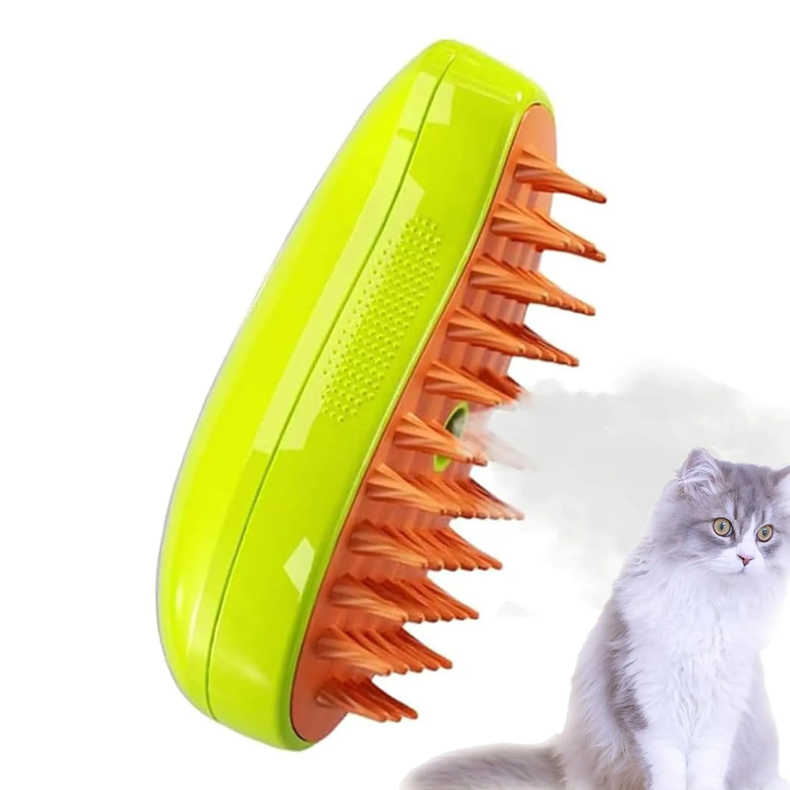 Limiar 3-in-1 Steamy Cat Brush, Self Cleaning Grooming Brush for Long Hair Cats - immagine 7
