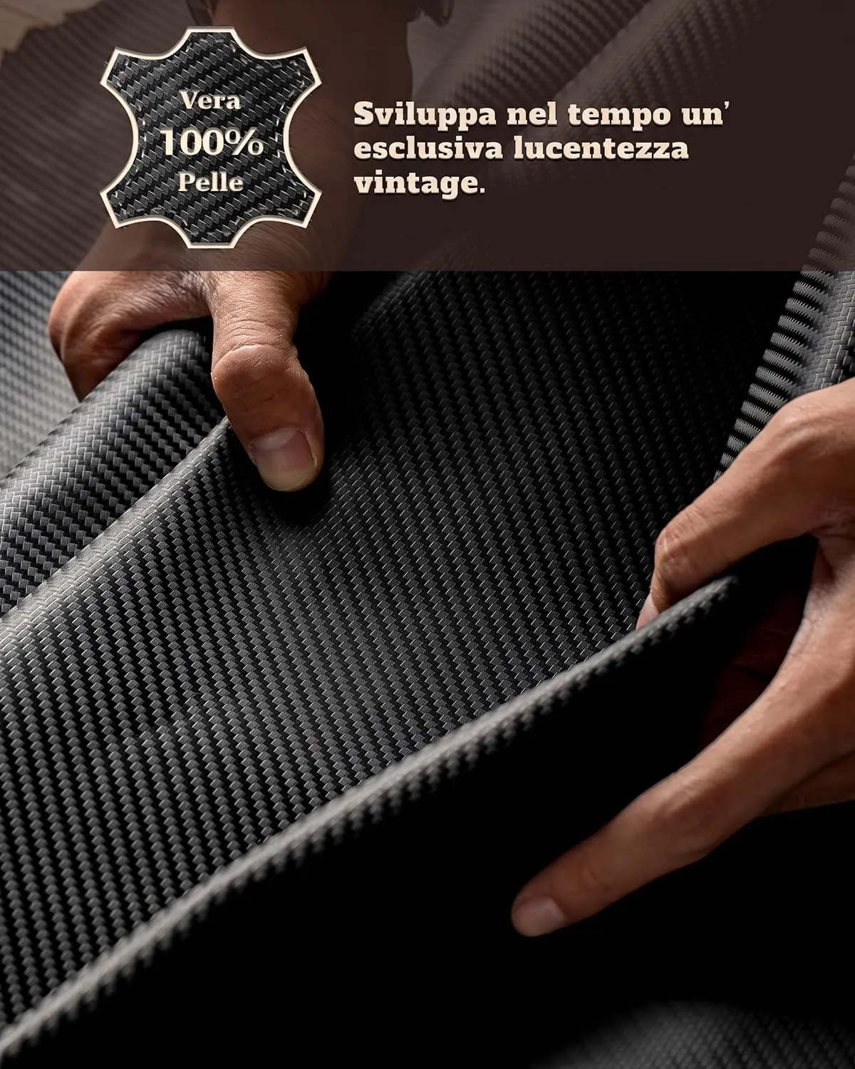 DODENSHA MagSnap Portafoglio da uomo Slim Wallet con scomparto per monete XL, chiusura magnetica e protezione RFID (Carbonio) - immagine 7